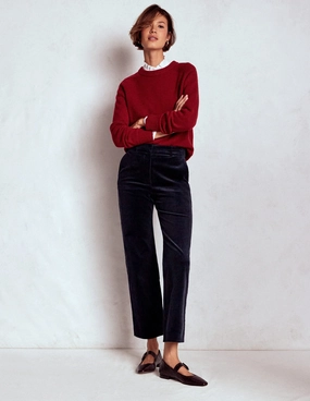 Canonbury Cord Trousers-Navy RecyclablePackaging