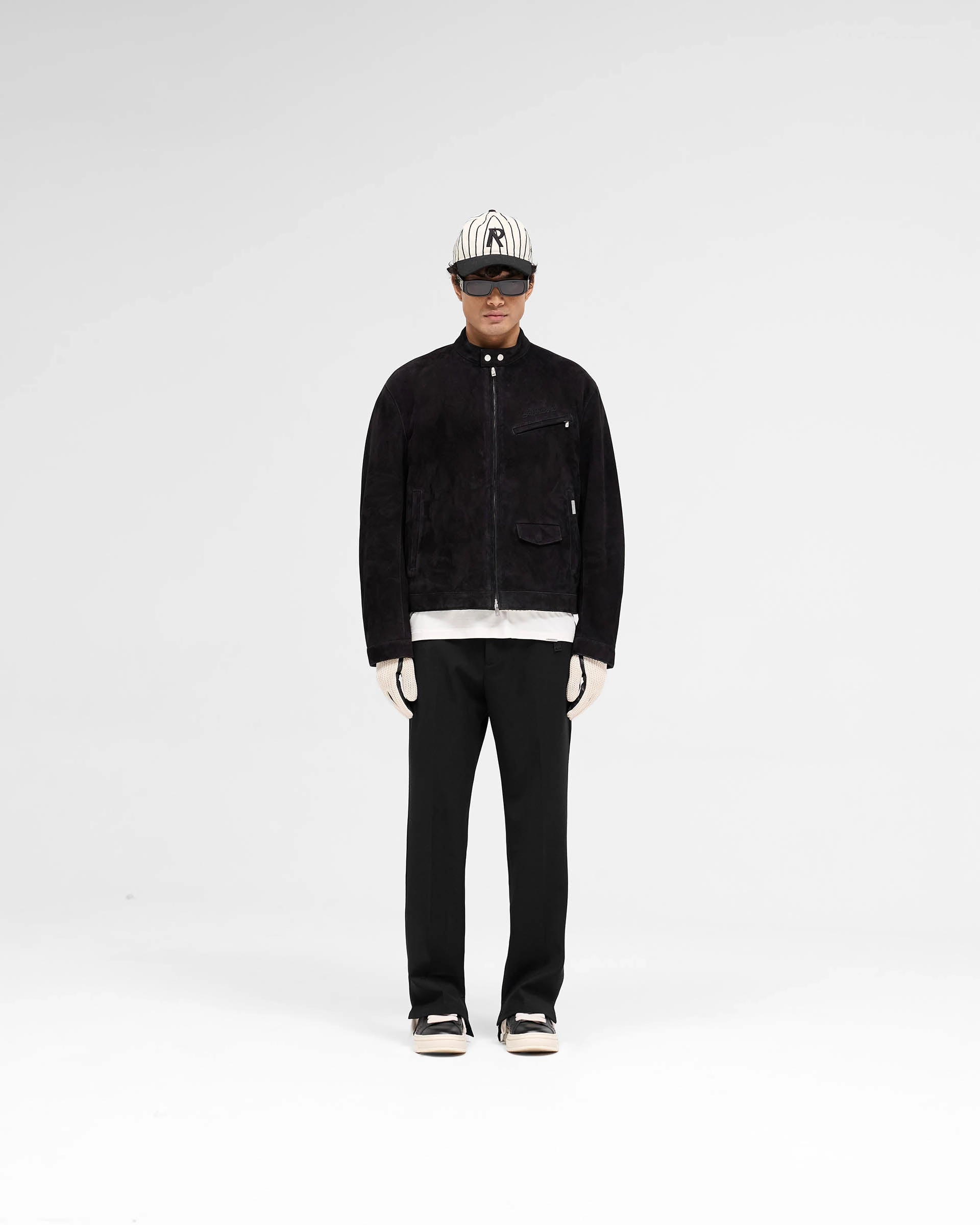 Overdrive Suede Jacket - Jet Black Thermal Insulated Rain Guard