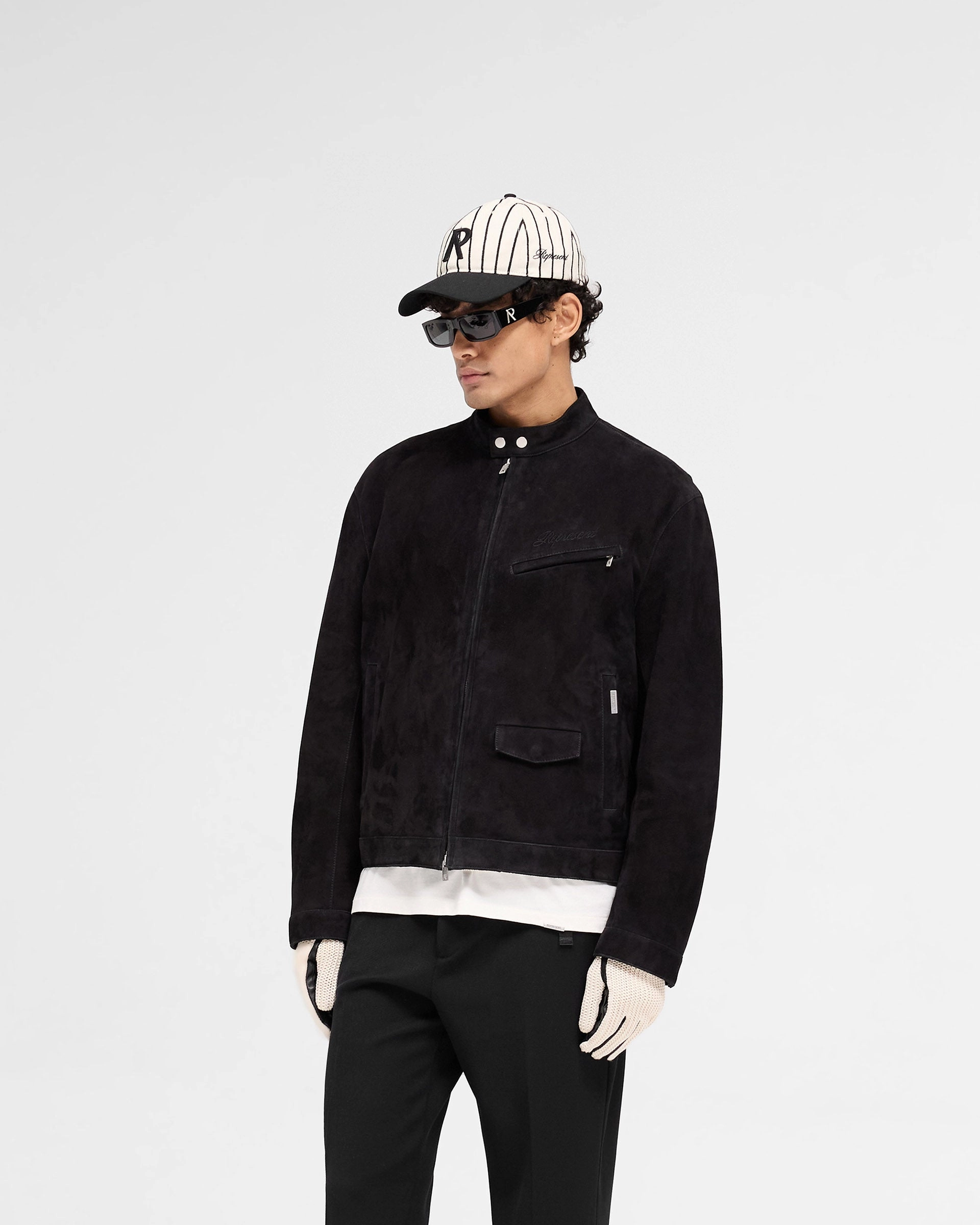 Classic Urban Wear Overdrive Suede Jacket - Jet Black