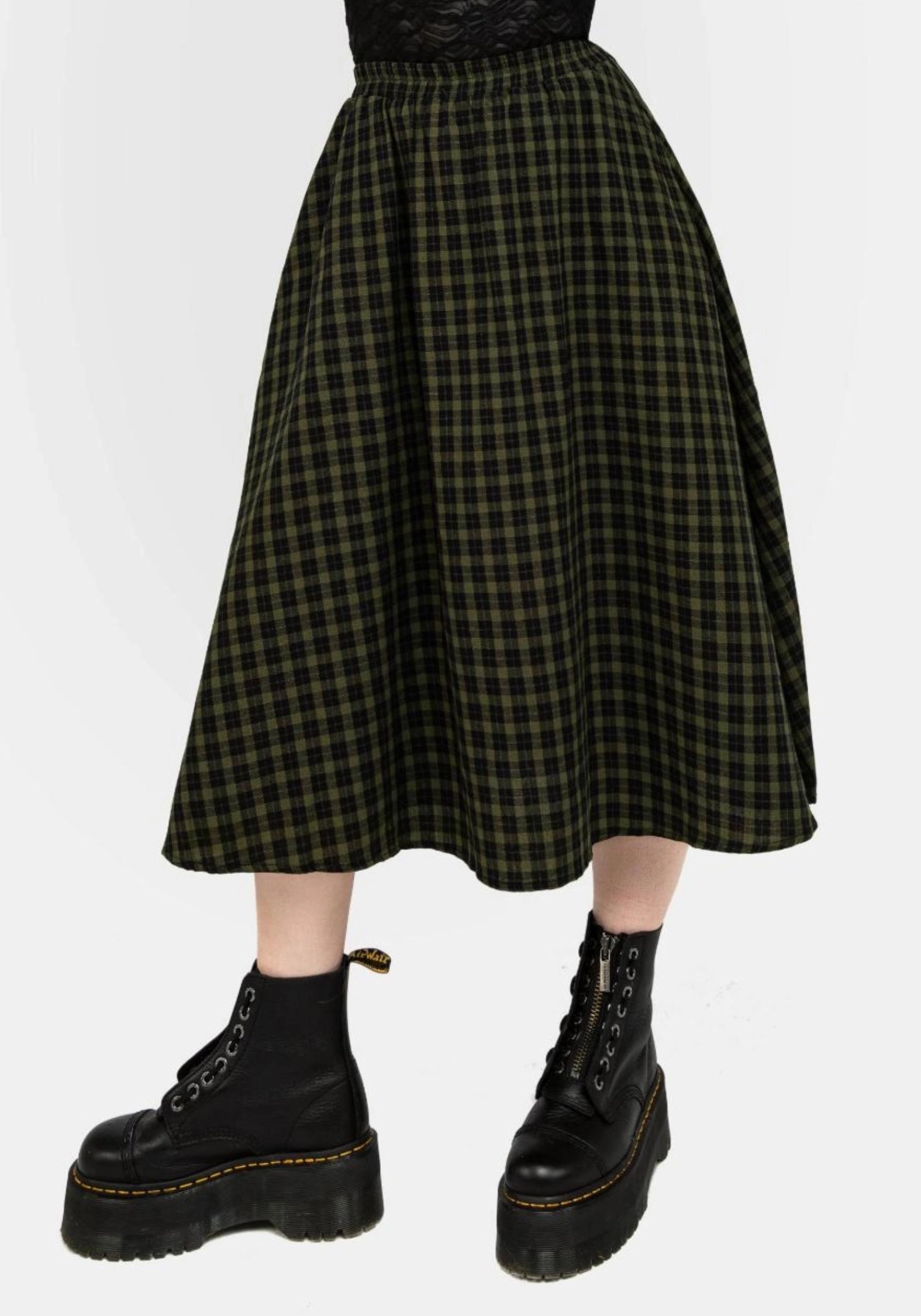 Stretch Waist Terra Midi Skirt