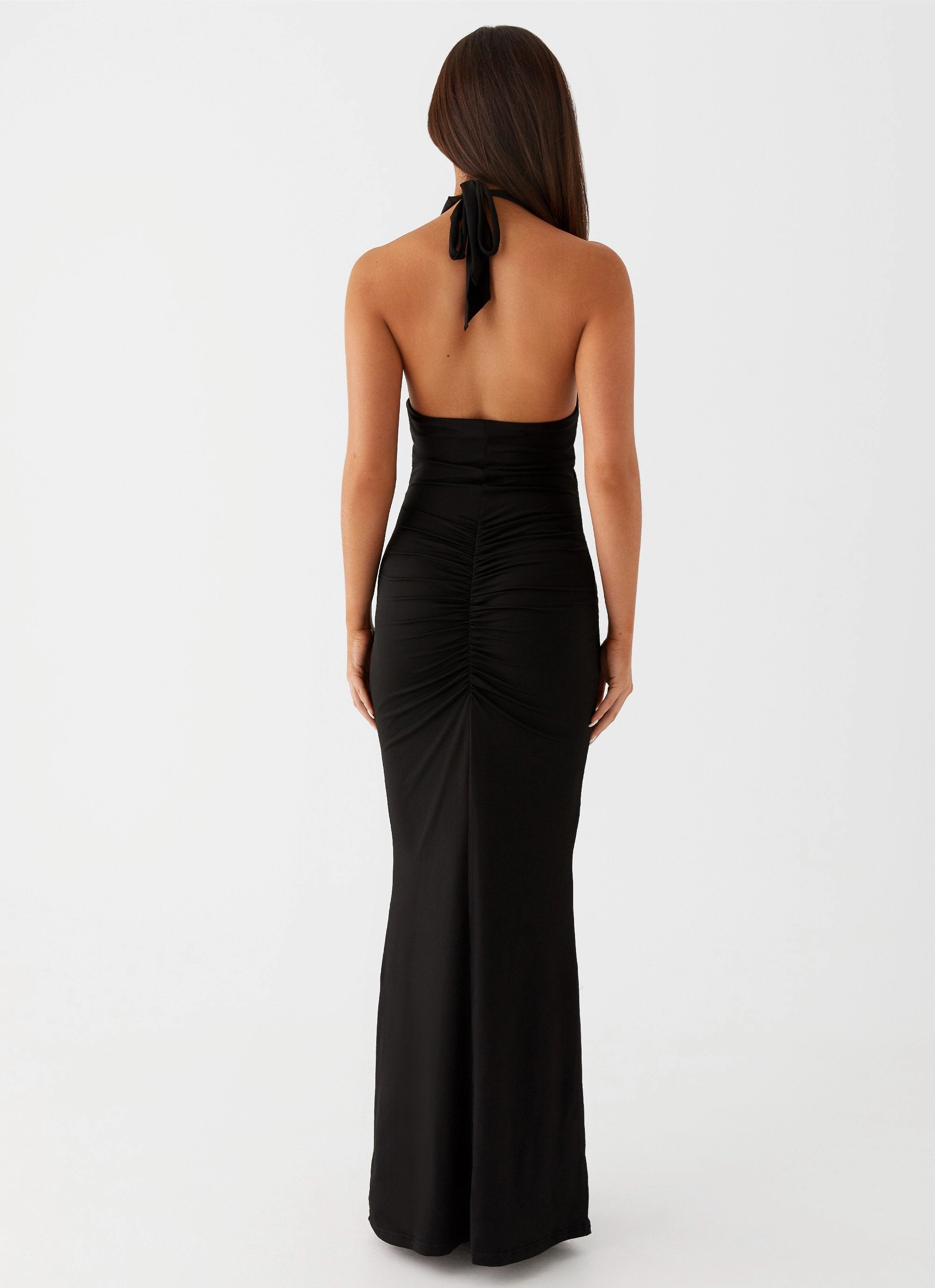 Comfortable Style Allanna Frill Maxi Dress - Black