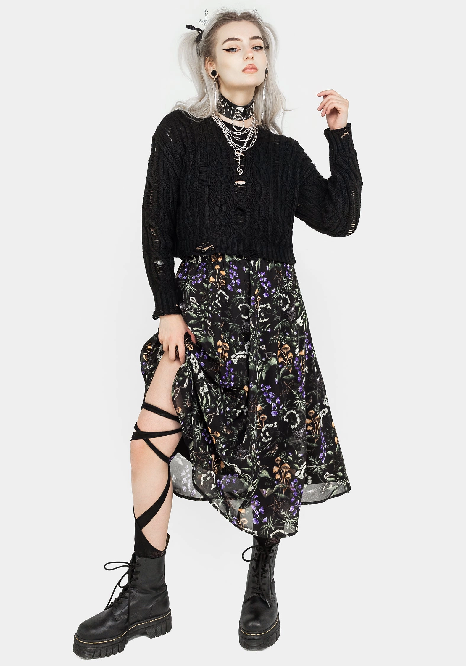 Vesna Chiffon Midi Skirt Functional Fashion