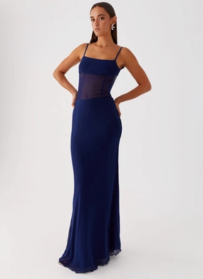 Miranda Maxi Dress - Navy Style Blend