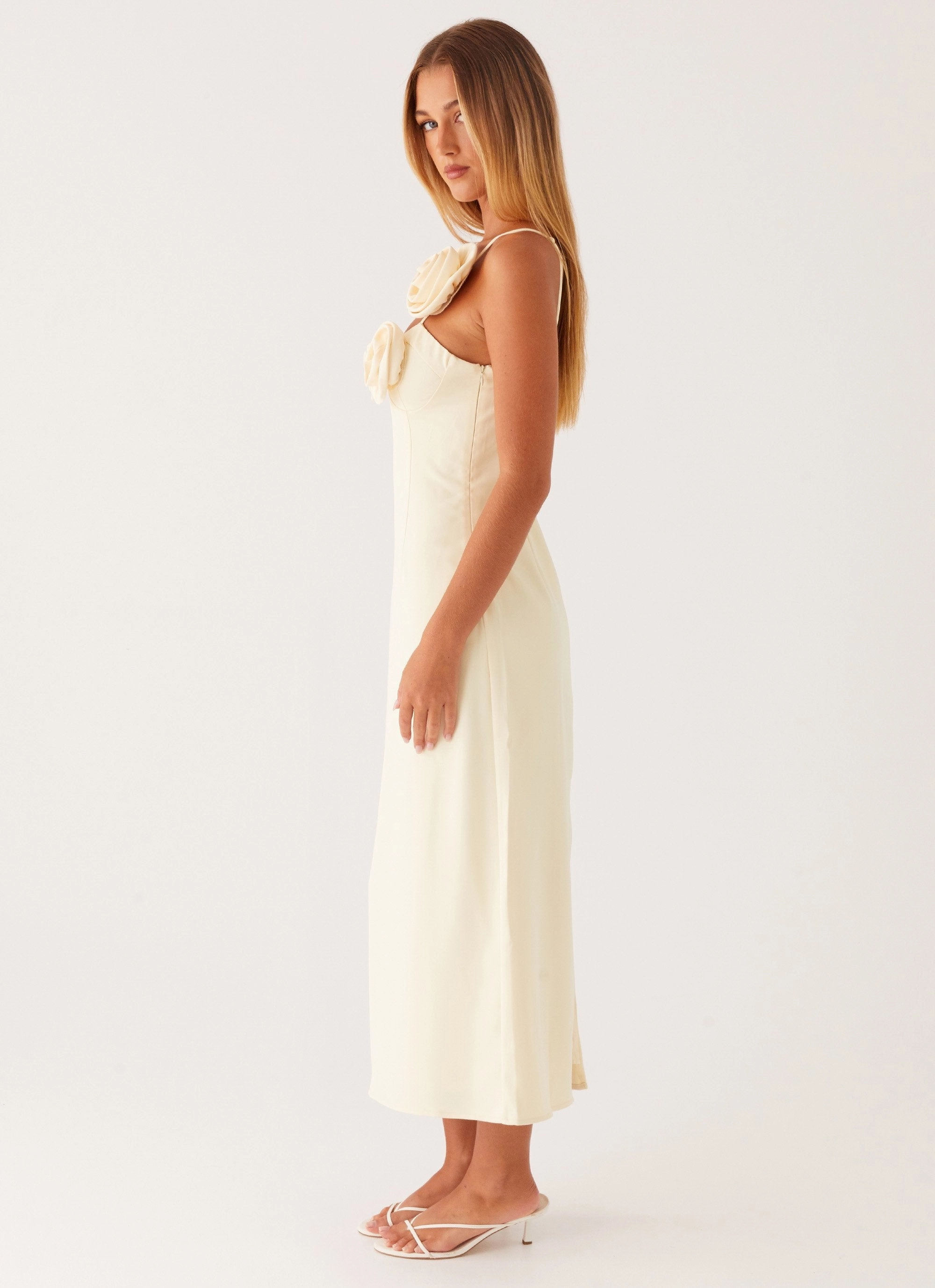 Everyday Look Breezy Style Sweetpea Midi Dress - Yellow