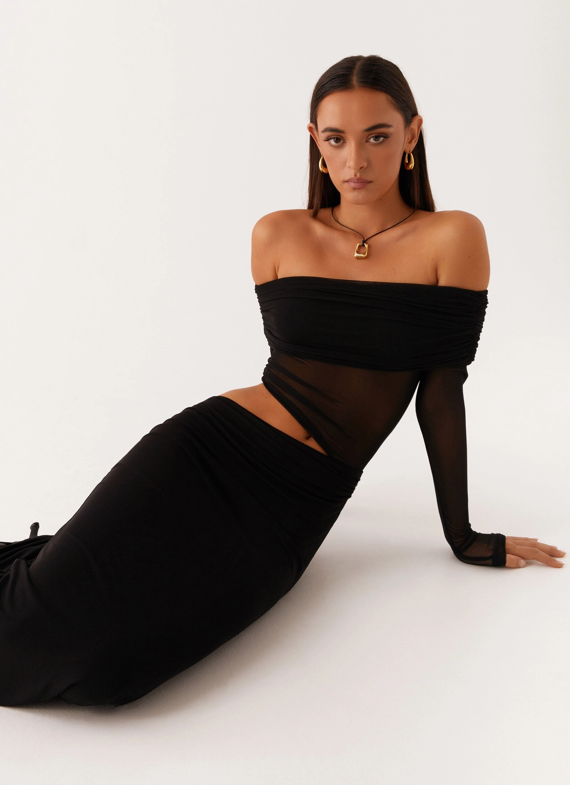 Smart and Chic Emery Maxi Dress - Black