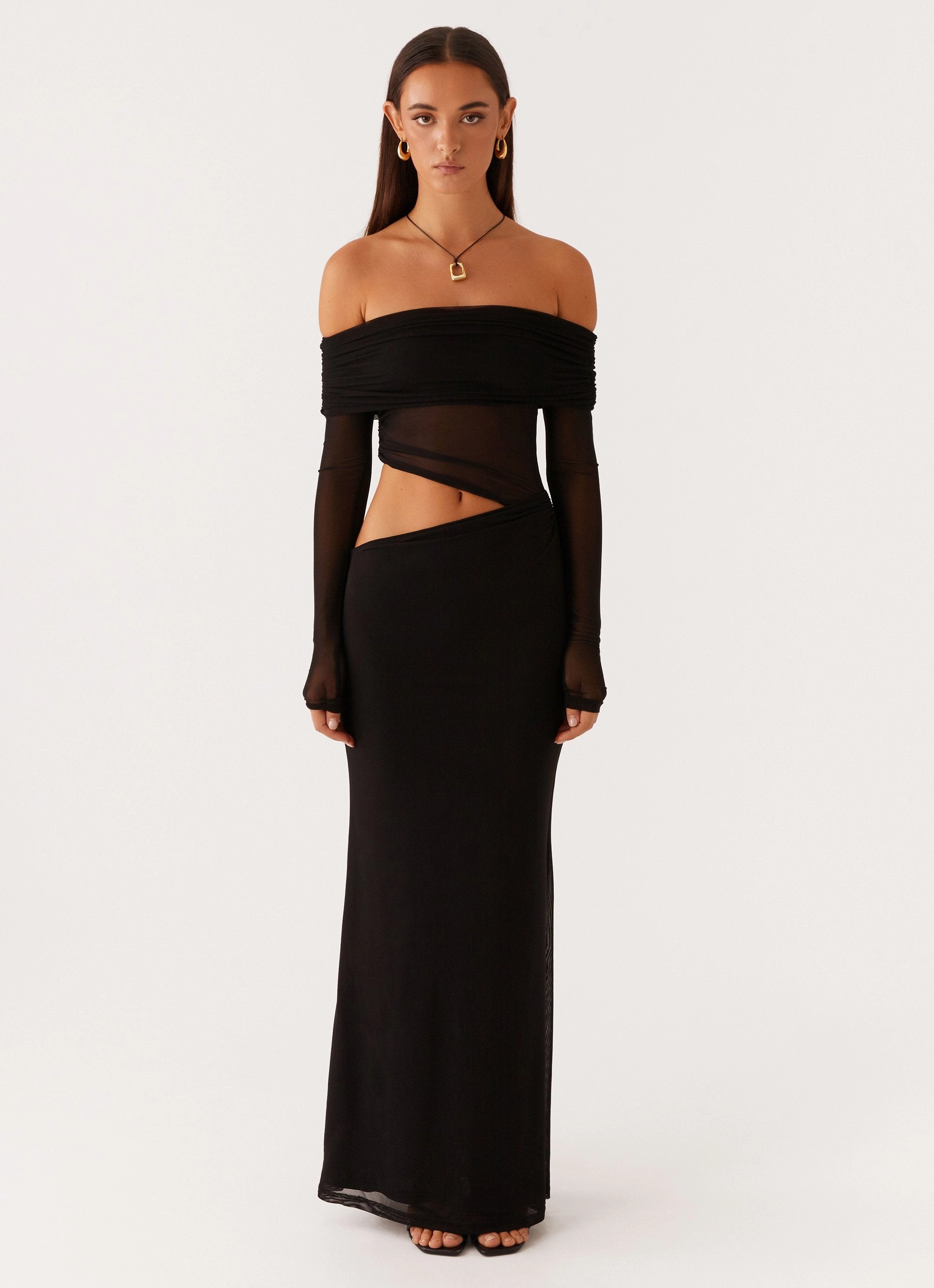 Stylish day dress Emery Maxi Dress - Black