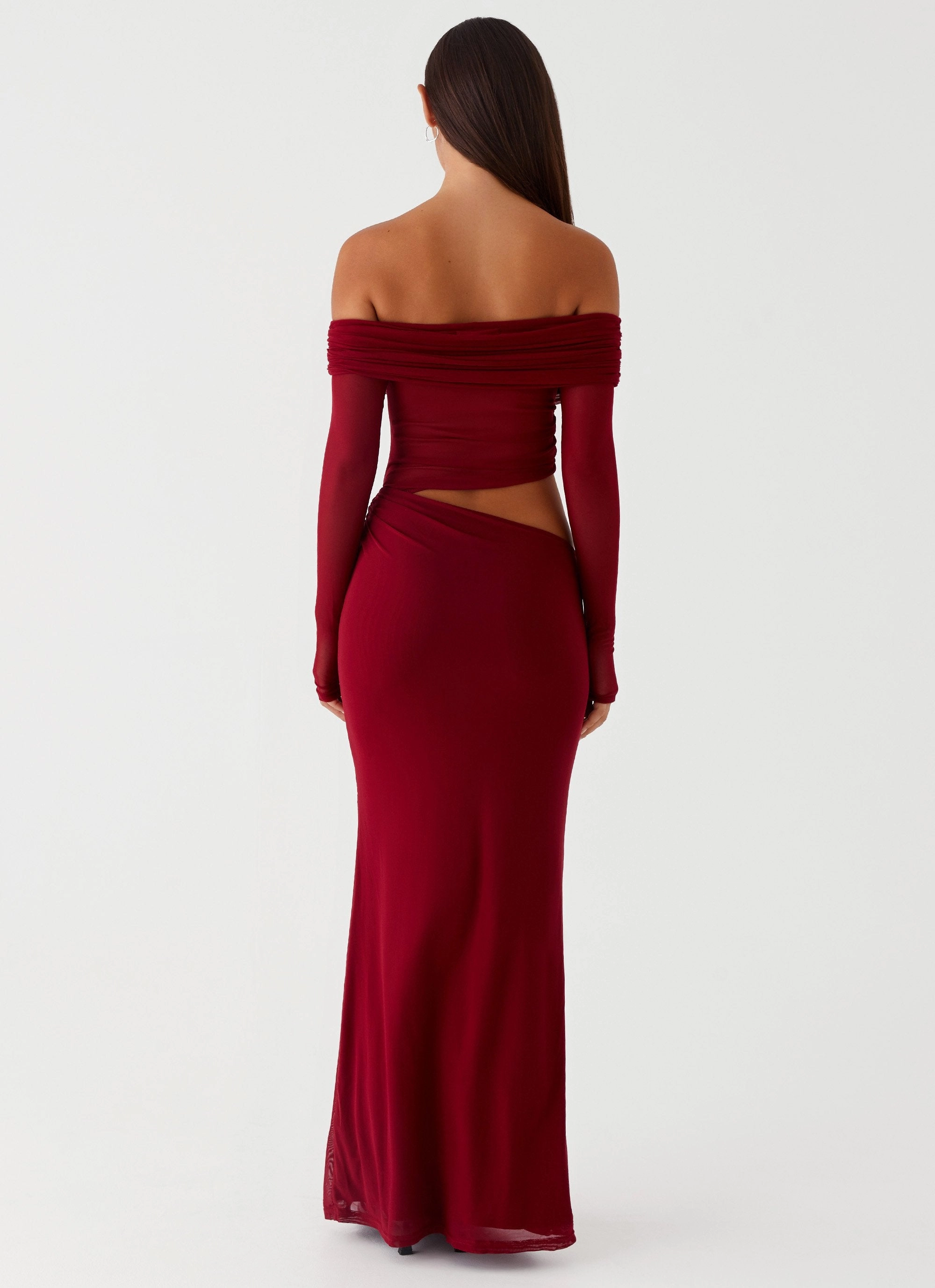 Emery Maxi Dress - Cherry Red Formal Occasion OdorControlTreatment