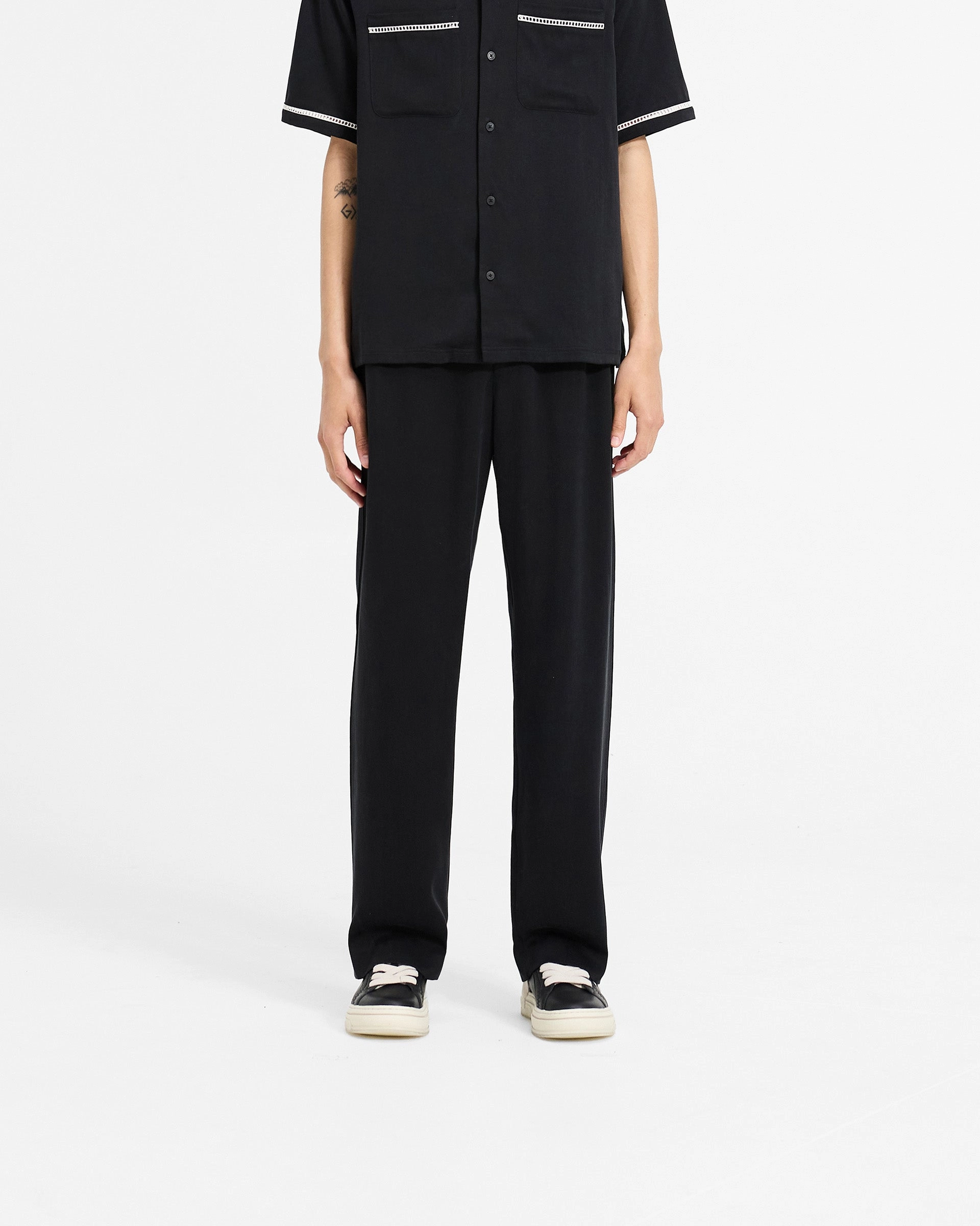 Reflective Trim Resort Pant - Jet Black