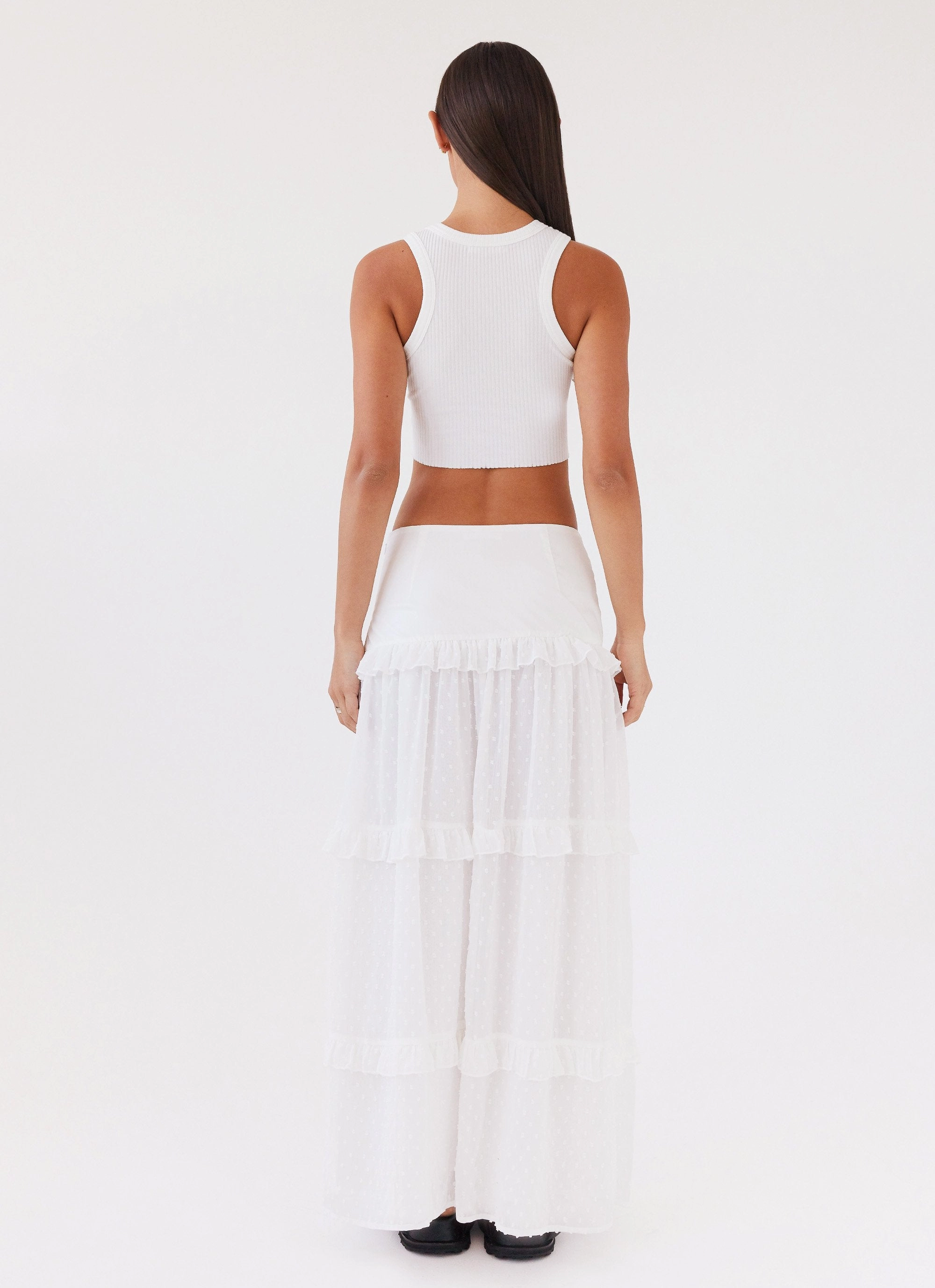 Material Innovation Esmeralda Maxi Skirt - White