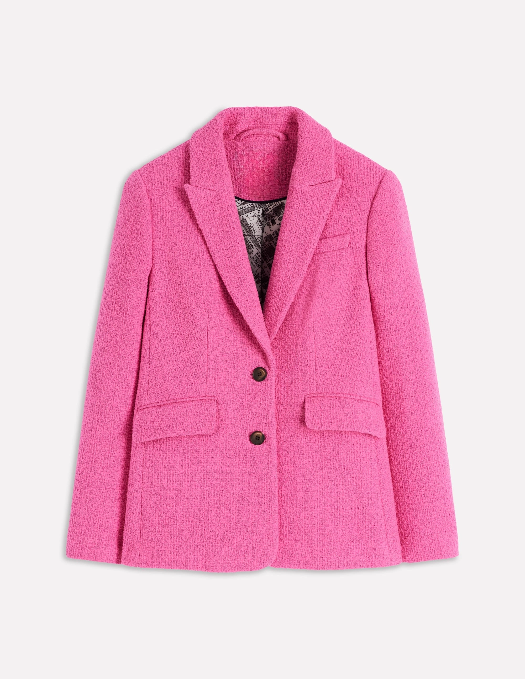 Stamford Texture Blazer-Pink Peony Daily Commute Wear