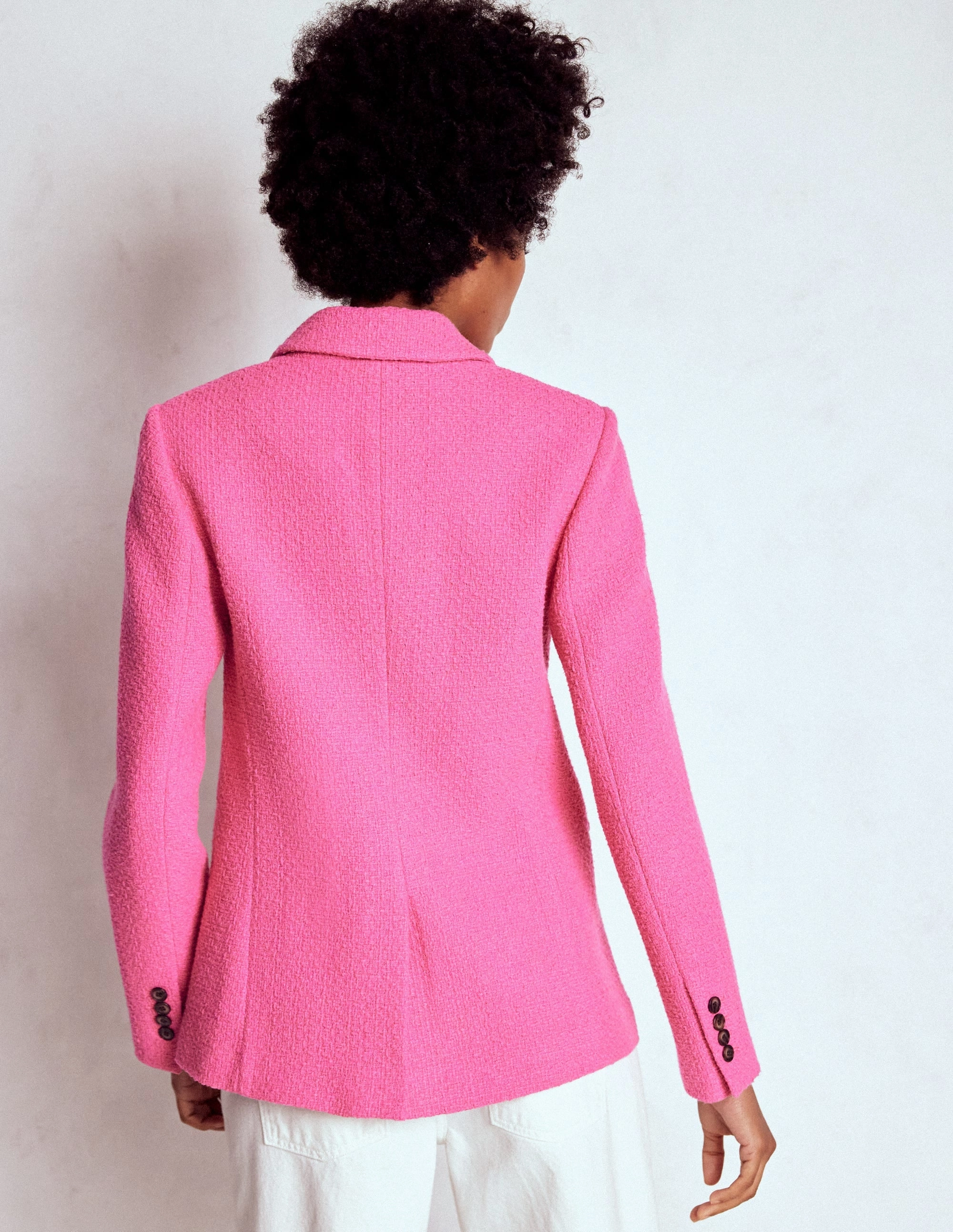 ReinforcedEdging Stamford Texture Blazer-Pink Peony