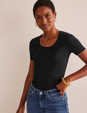 Elegant Look Quick Dry Technology Essential Jersey T-Shirt-Black