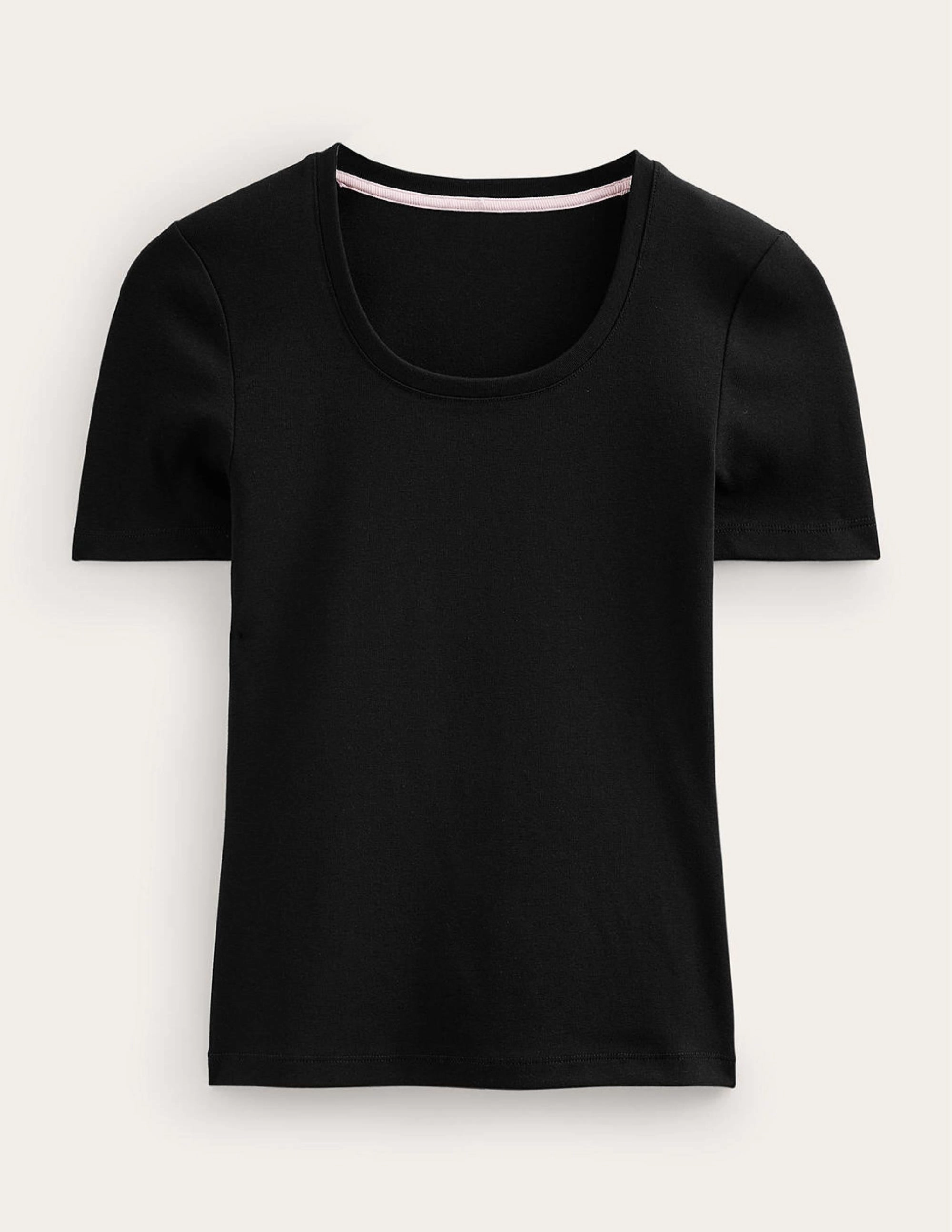 Essential Jersey T-Shirt-Black Airflow Weave Pattern