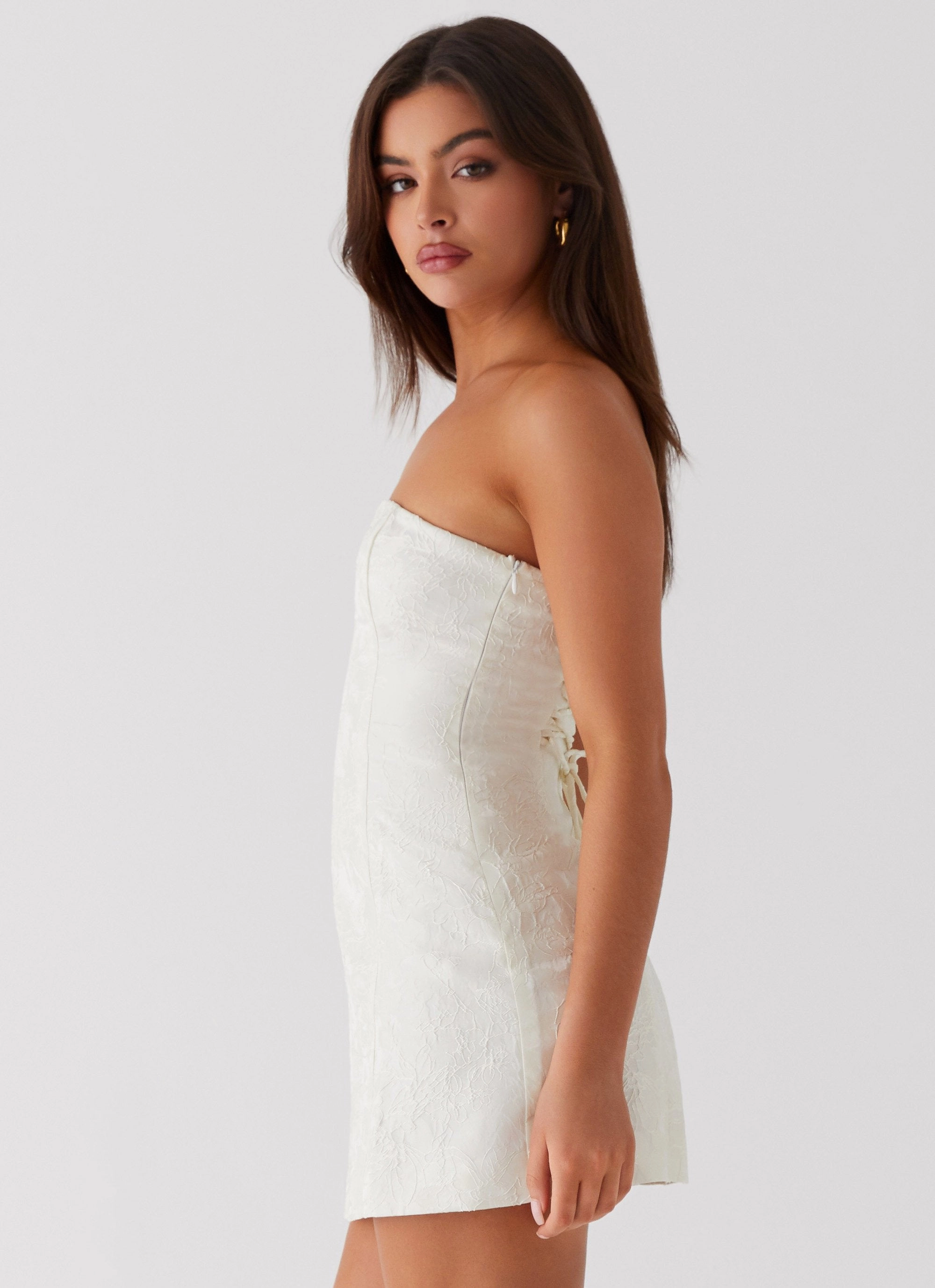 Smooth Blend Professional Comfort Eternity Strapless Mini Dress - Ivory