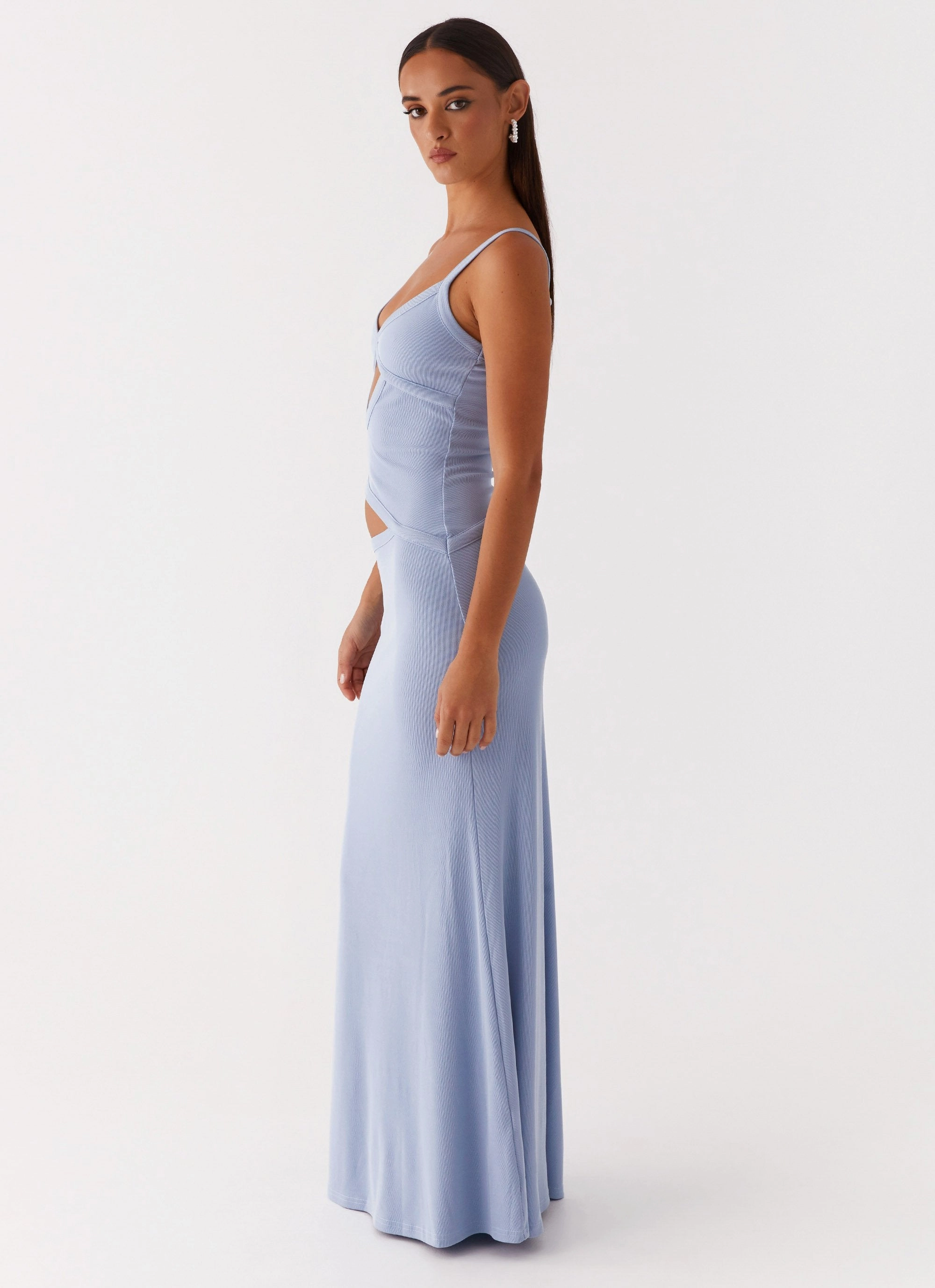 Chain-Detail Jocelyn Maxi Dress - Blue