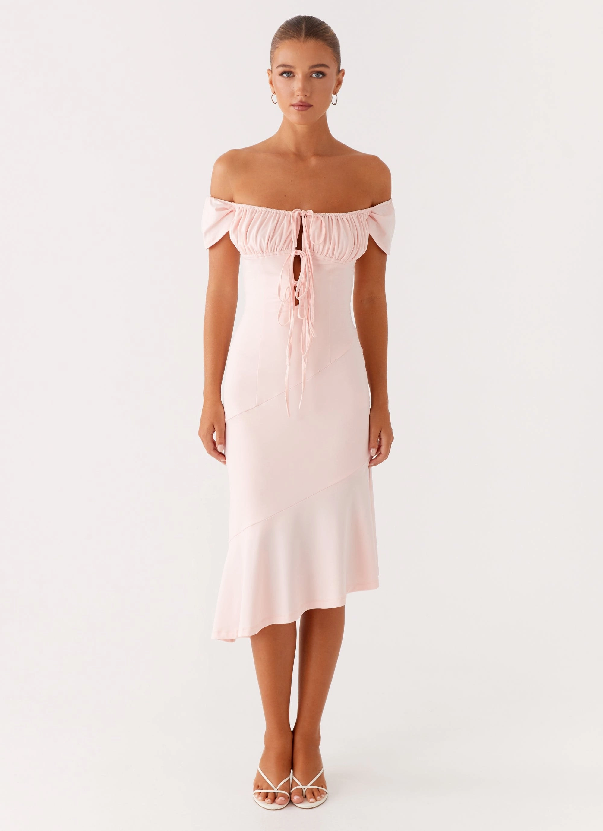 Katherine Midi Dress - Pink Daytime Mood Natural Style