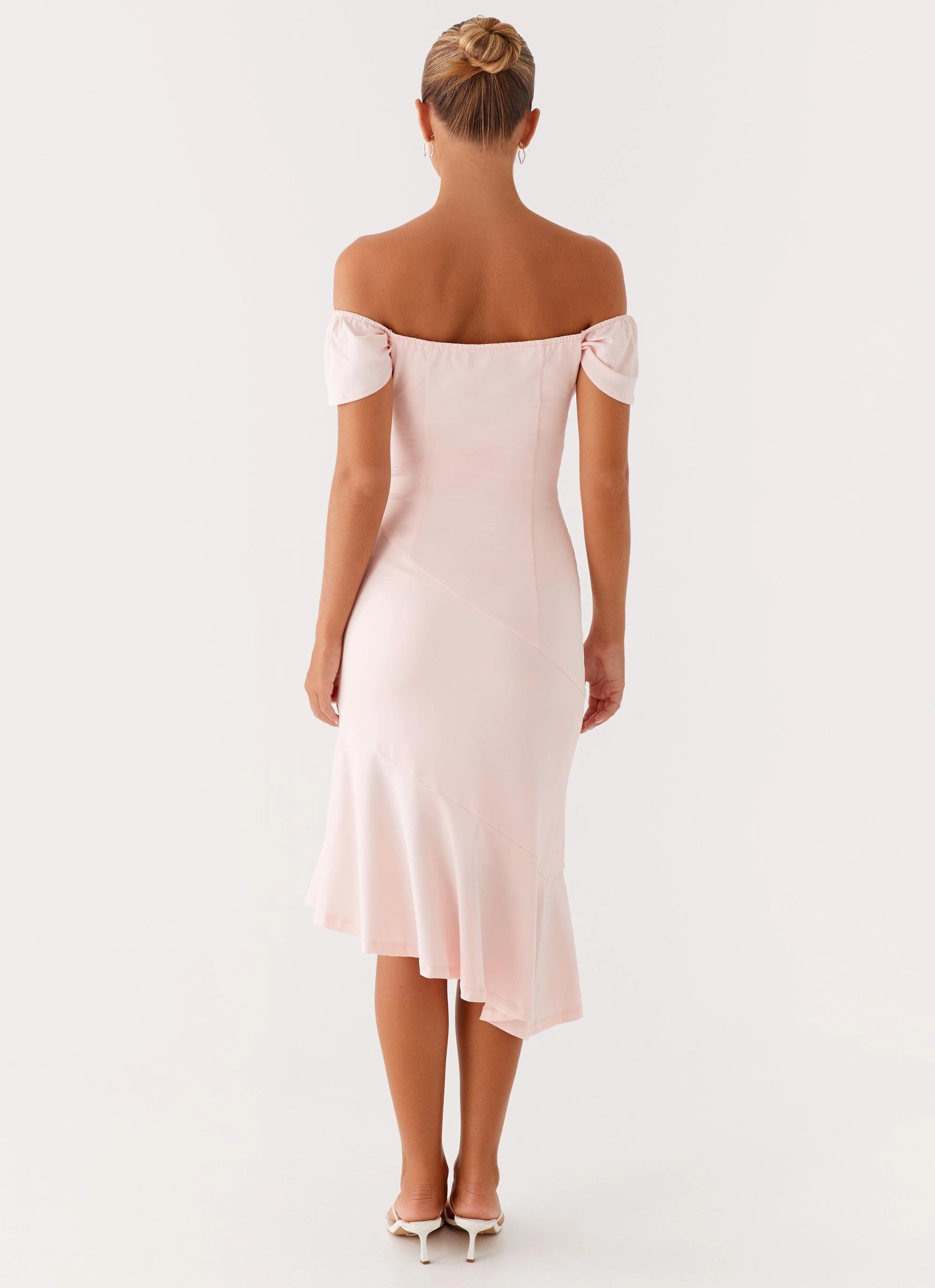 Katherine Midi Dress - Pink Airy Comfort