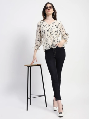 Madame Solid Dark Blue Skinny Fit Cotton Denim Smooth Form