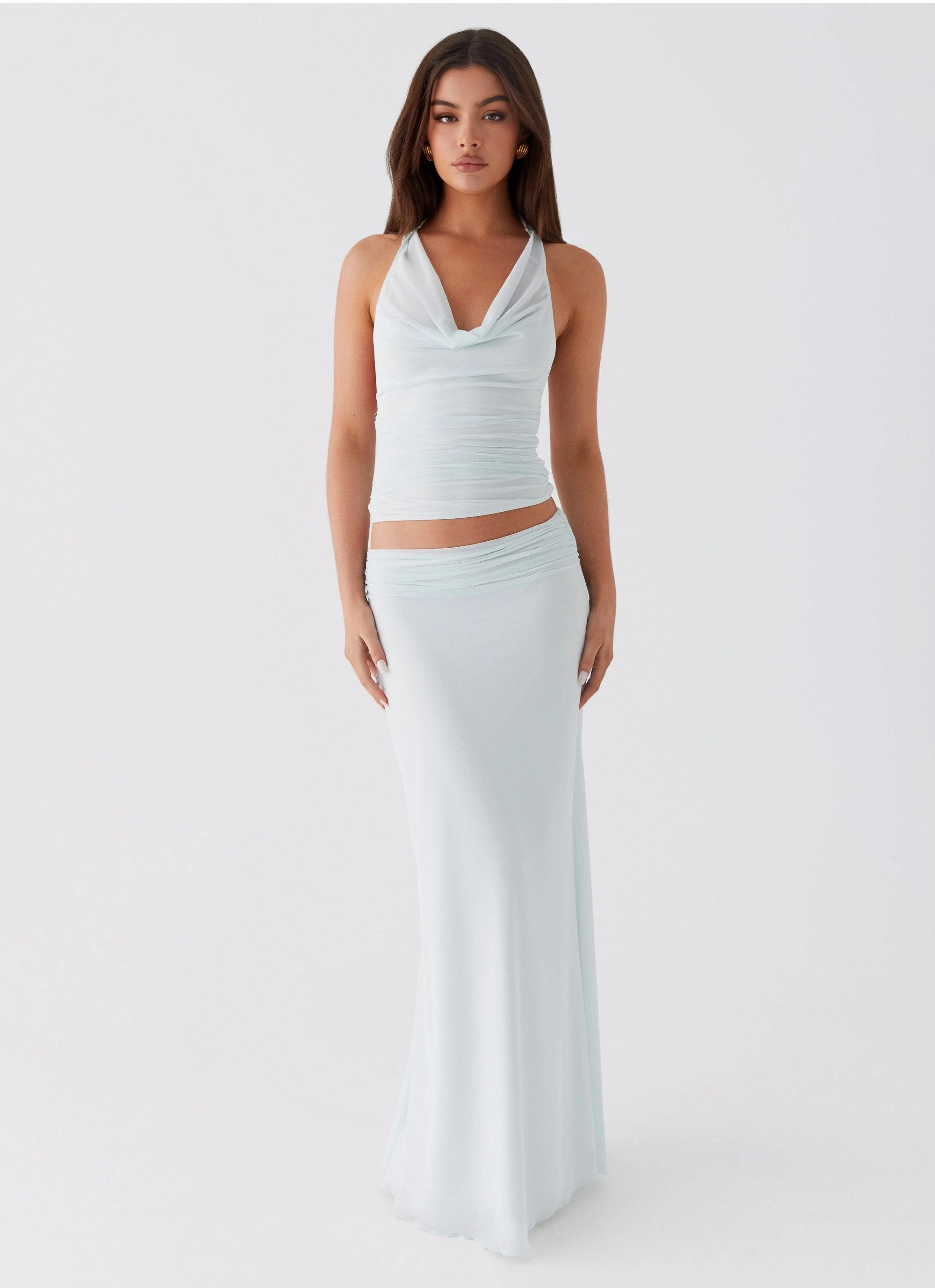 Rayne Maxi Skirt - Sage Jewel Tones