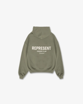 Self expression Antelope like Represent Owners Club Hoodie - Olive