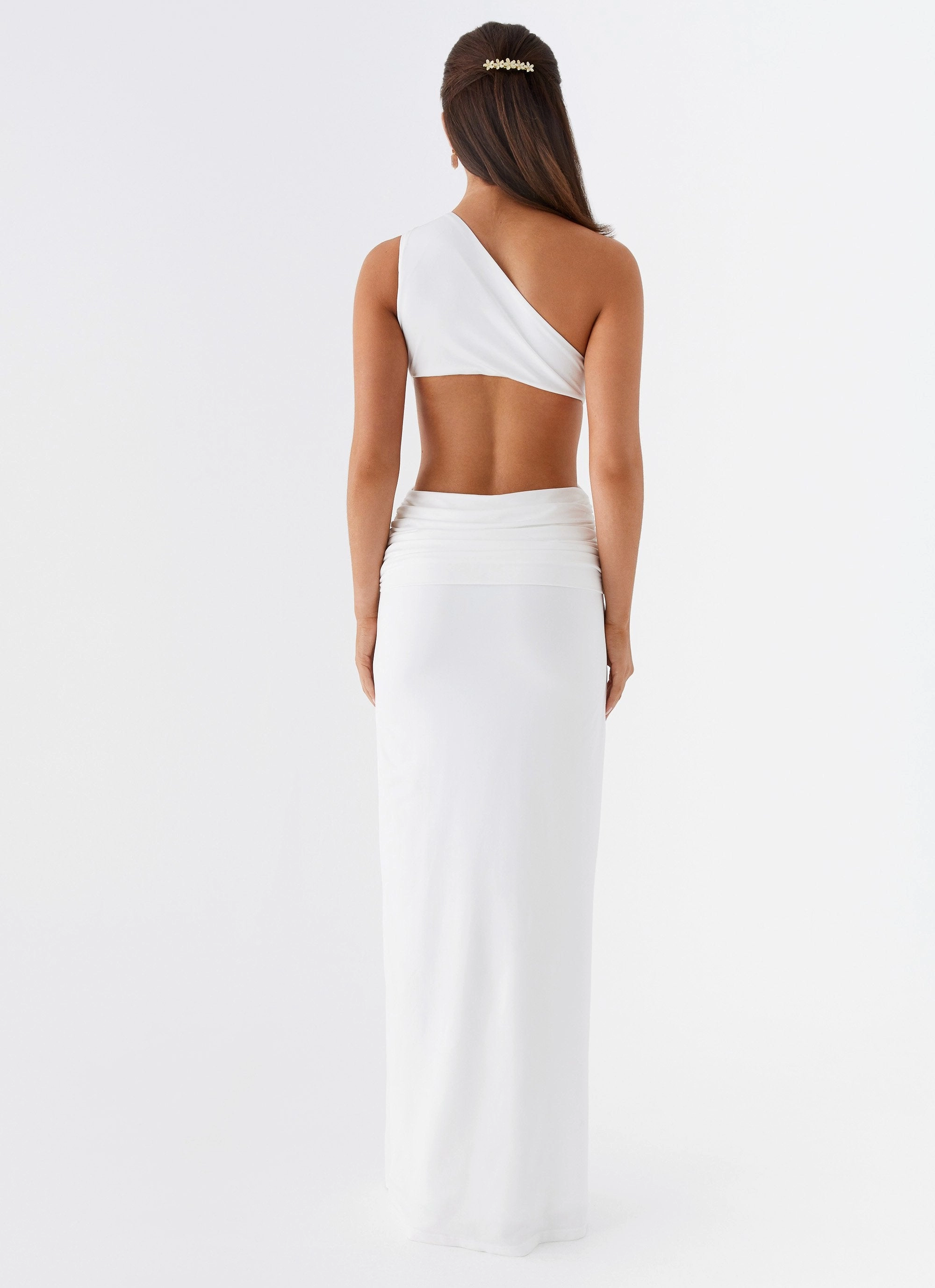 Bloom Zone Lovesome Rosa Maxi Dress - White