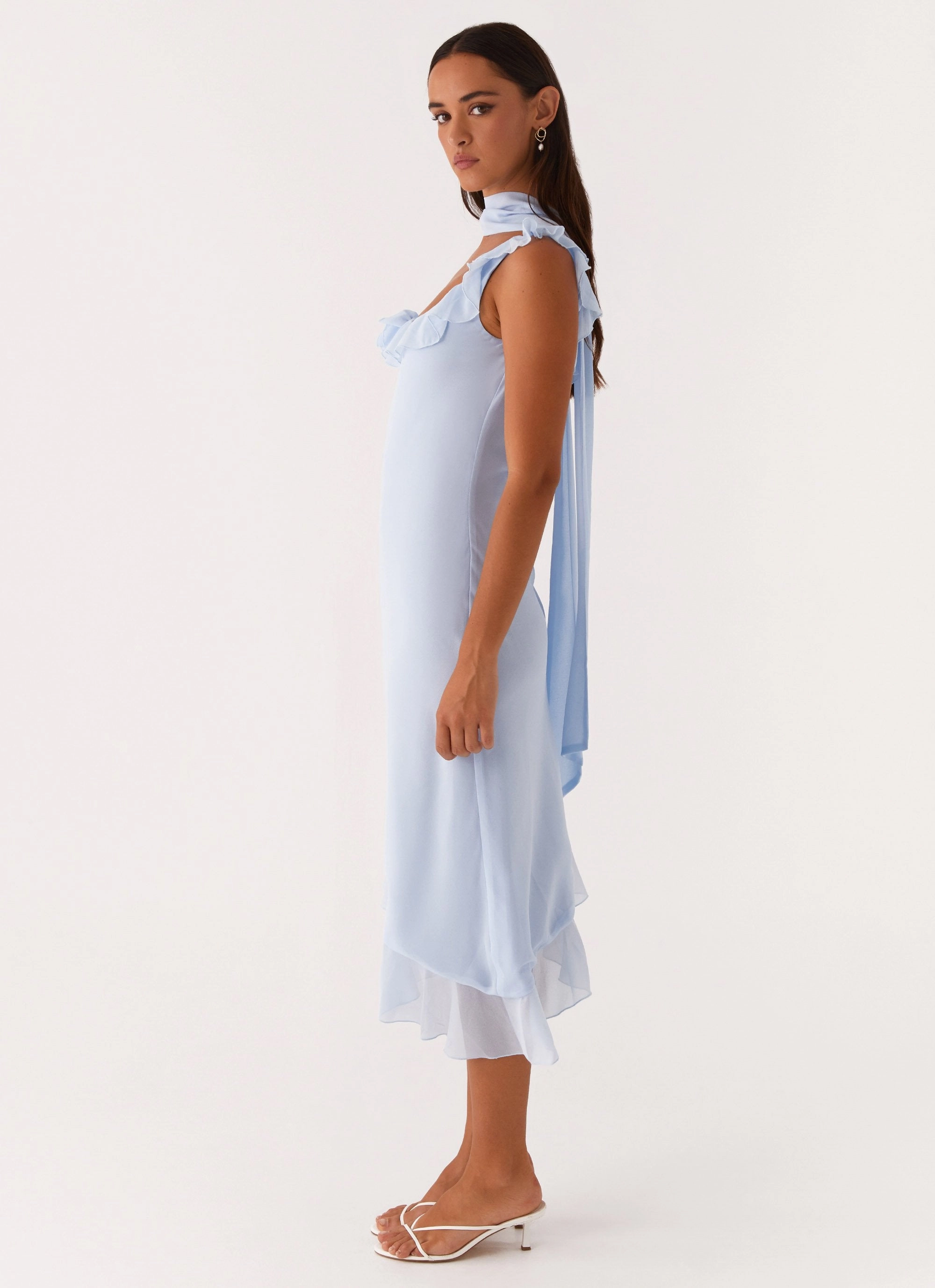 Fariday Midi Dress - Blue Urban Aesthetic
