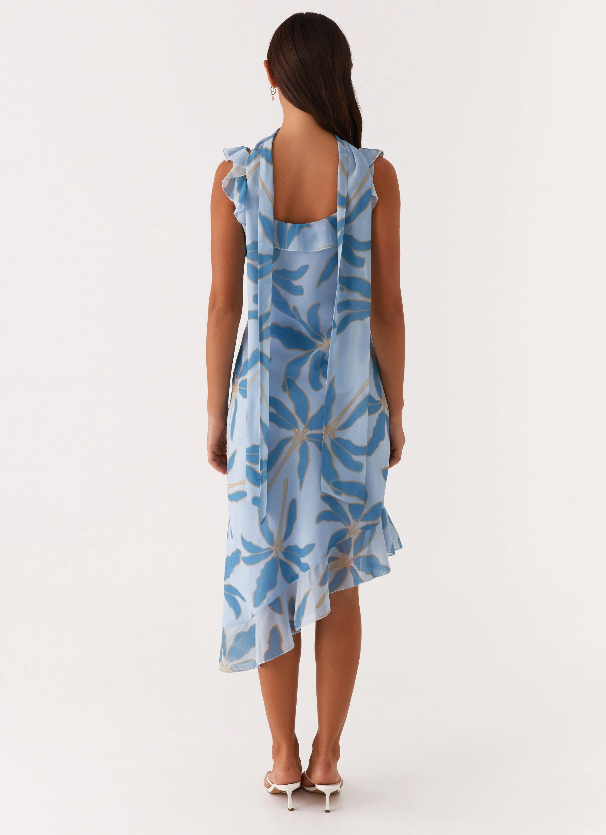 Fariday Midi Dress - Opulent Blue Evening Look Perfect for Layering