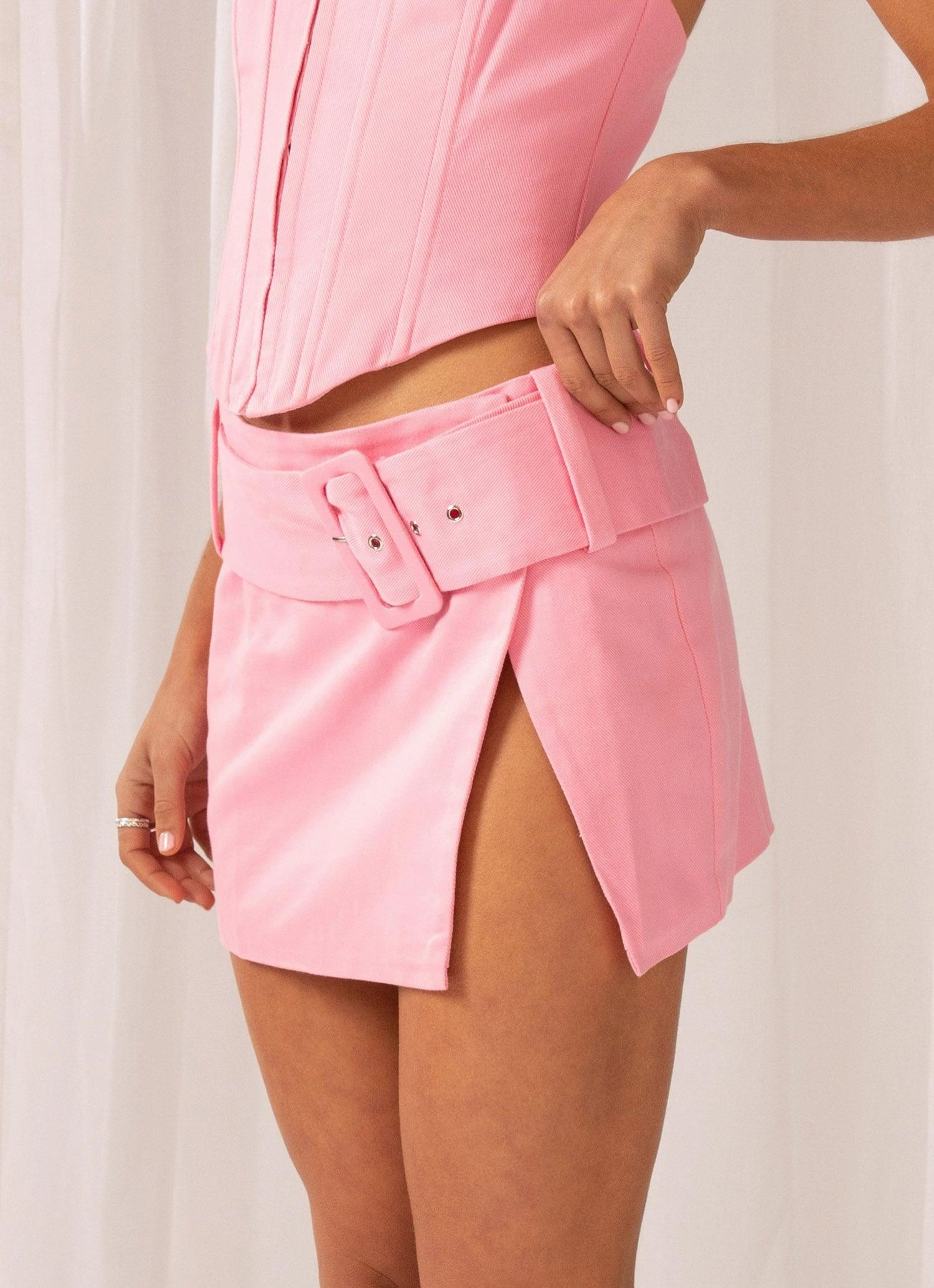 Fay Mini Skirt - Blossom Print Mix Crisp Look