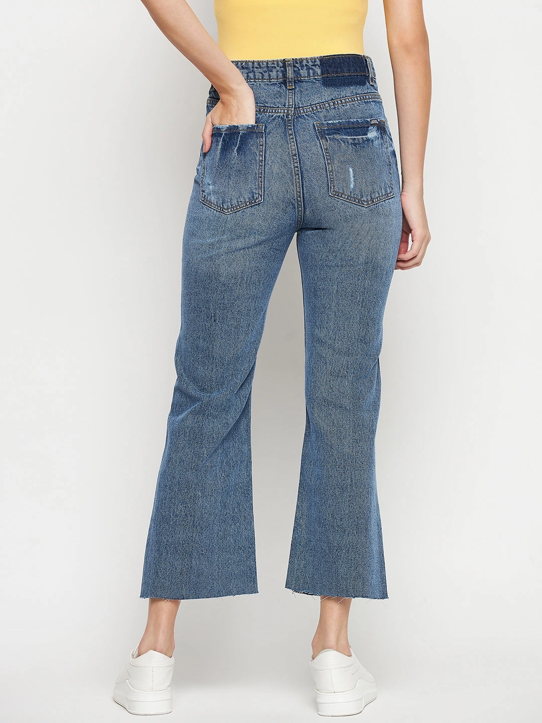 Modern Minimalist Urban Explorer Madame Blue Denim