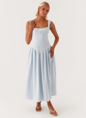 Harmonious Layers Daily Wear Suzie Midi Dress - Blue