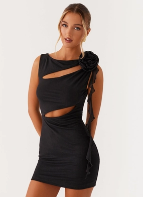 Portland Mini Dress - Black Joyful Look Lightweight Layer
