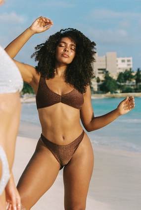 Beach Life Fiji Bottom - Copper Shimmer Lurex