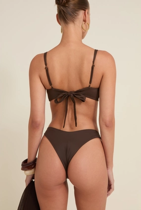 Summer Fashion. Longline-Silhouette Fiji Bottom - Espresso