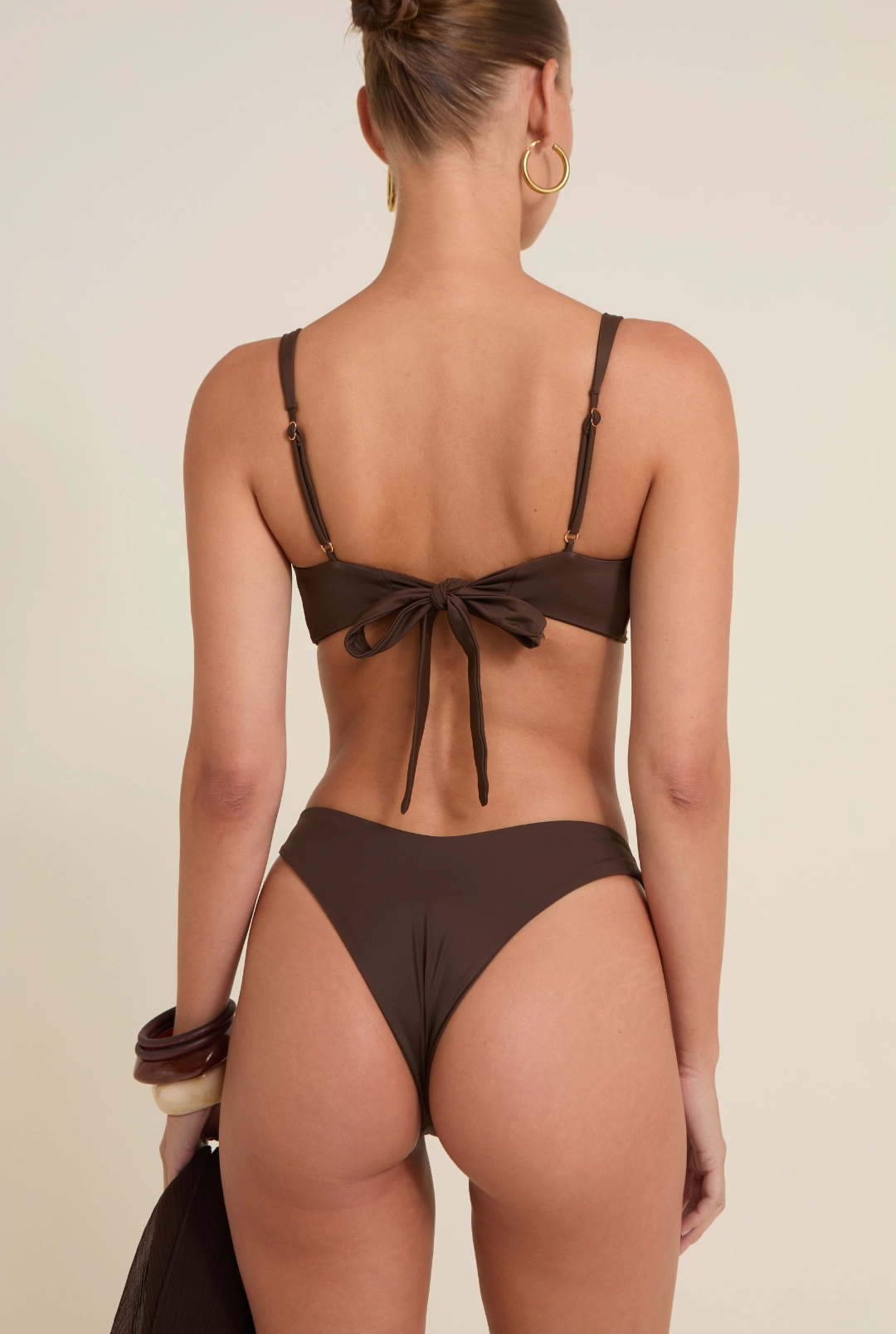 Summer Fashion. Longline-Silhouette Fiji Bottom - Espresso