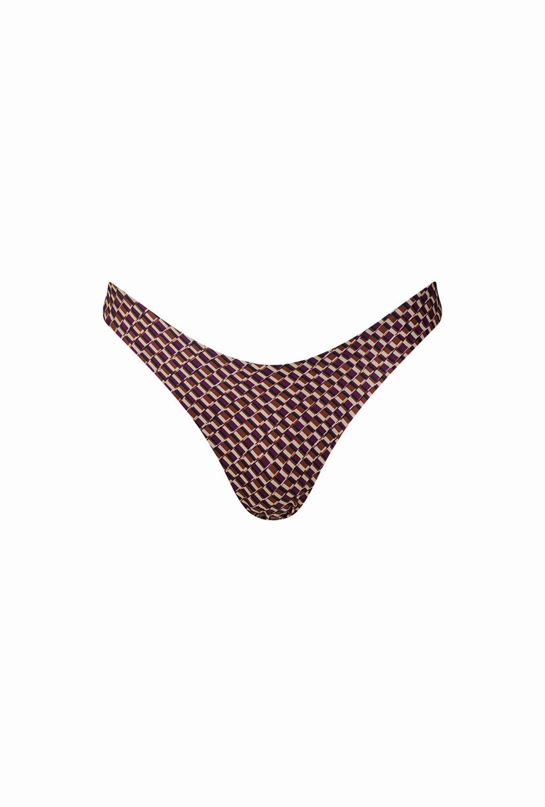 Fiji Bottom - Vintage Geo Print Contrast-Trim