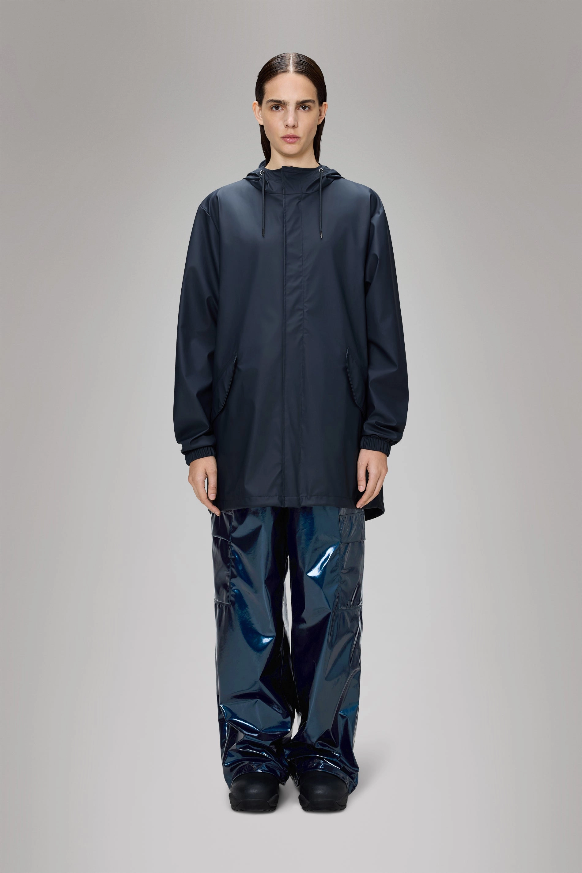 Subtle Design Detail Fishtail Jacket