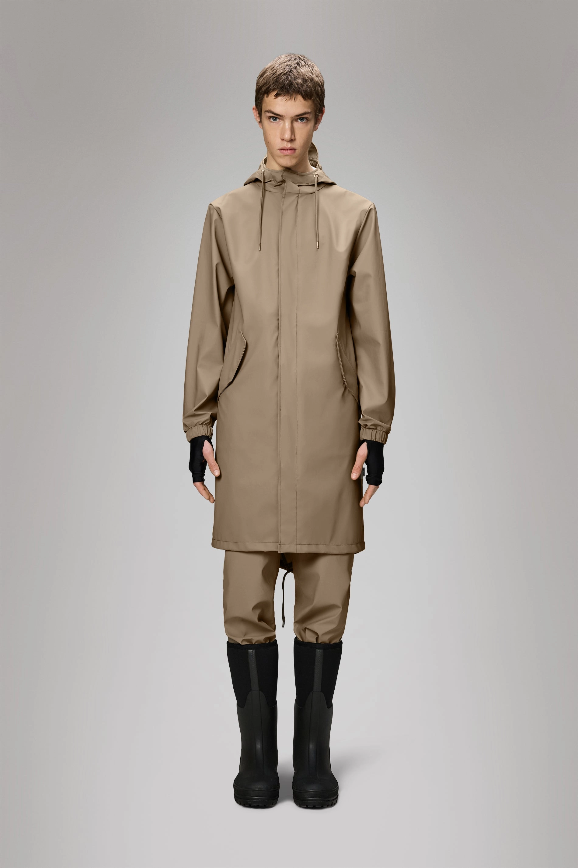 Rugged Comfort Seamless Bonding Fishtail Parka