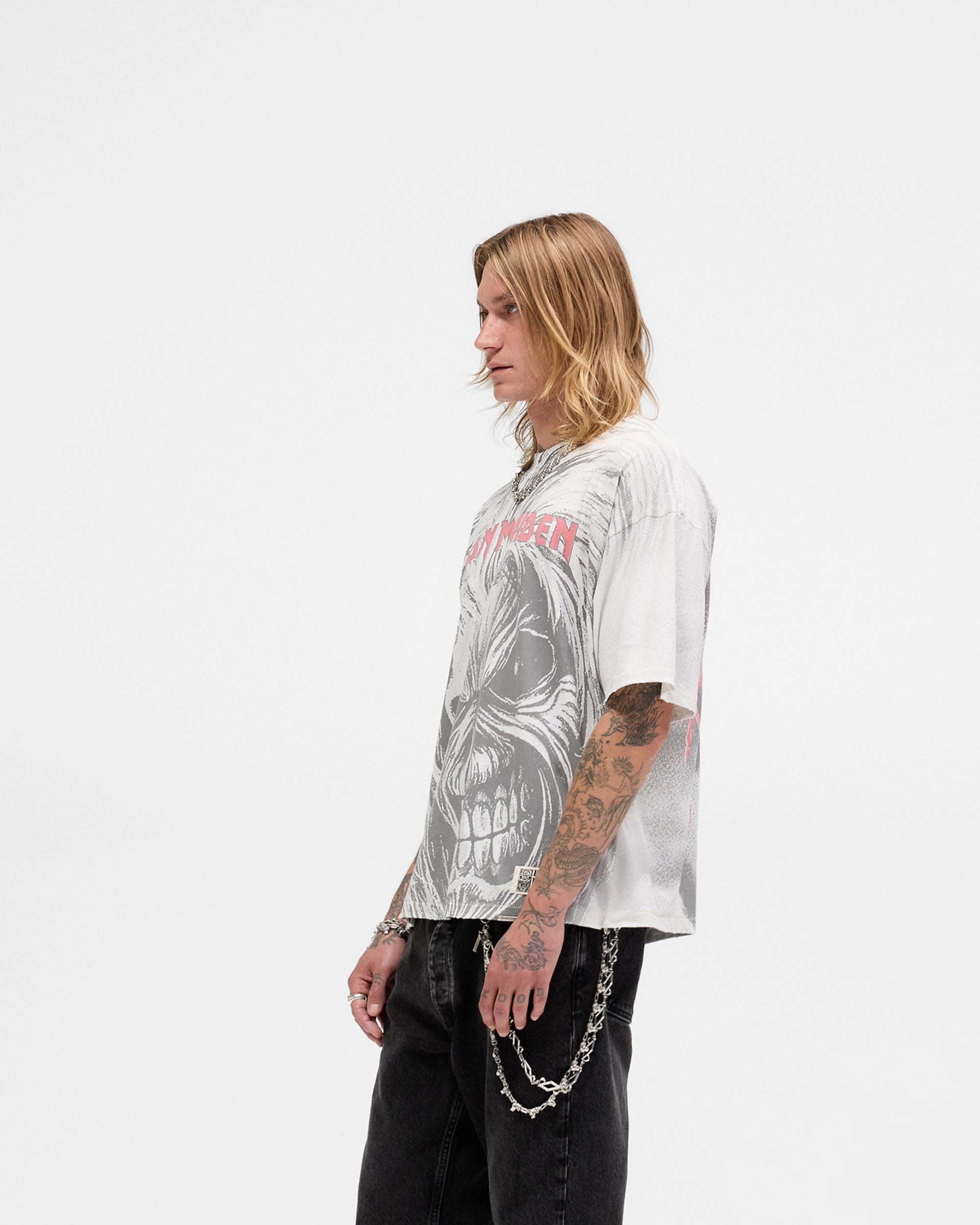 Represent X Iron Maiden Killers T-Shirt - Flat White Light Style Trend Smart Layering