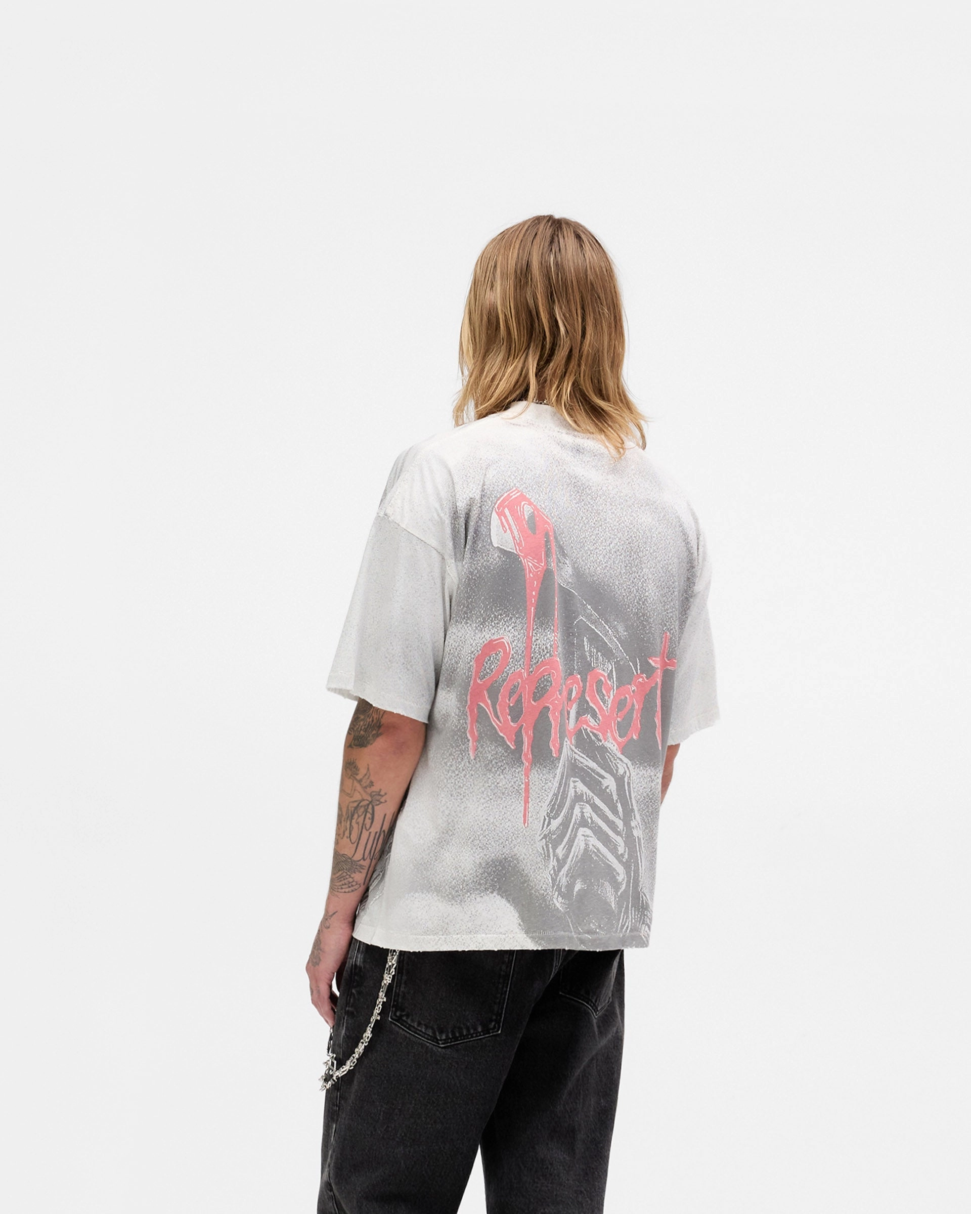 Represent X Iron Maiden Killers T-Shirt - Flat White Simple Comfort light layering