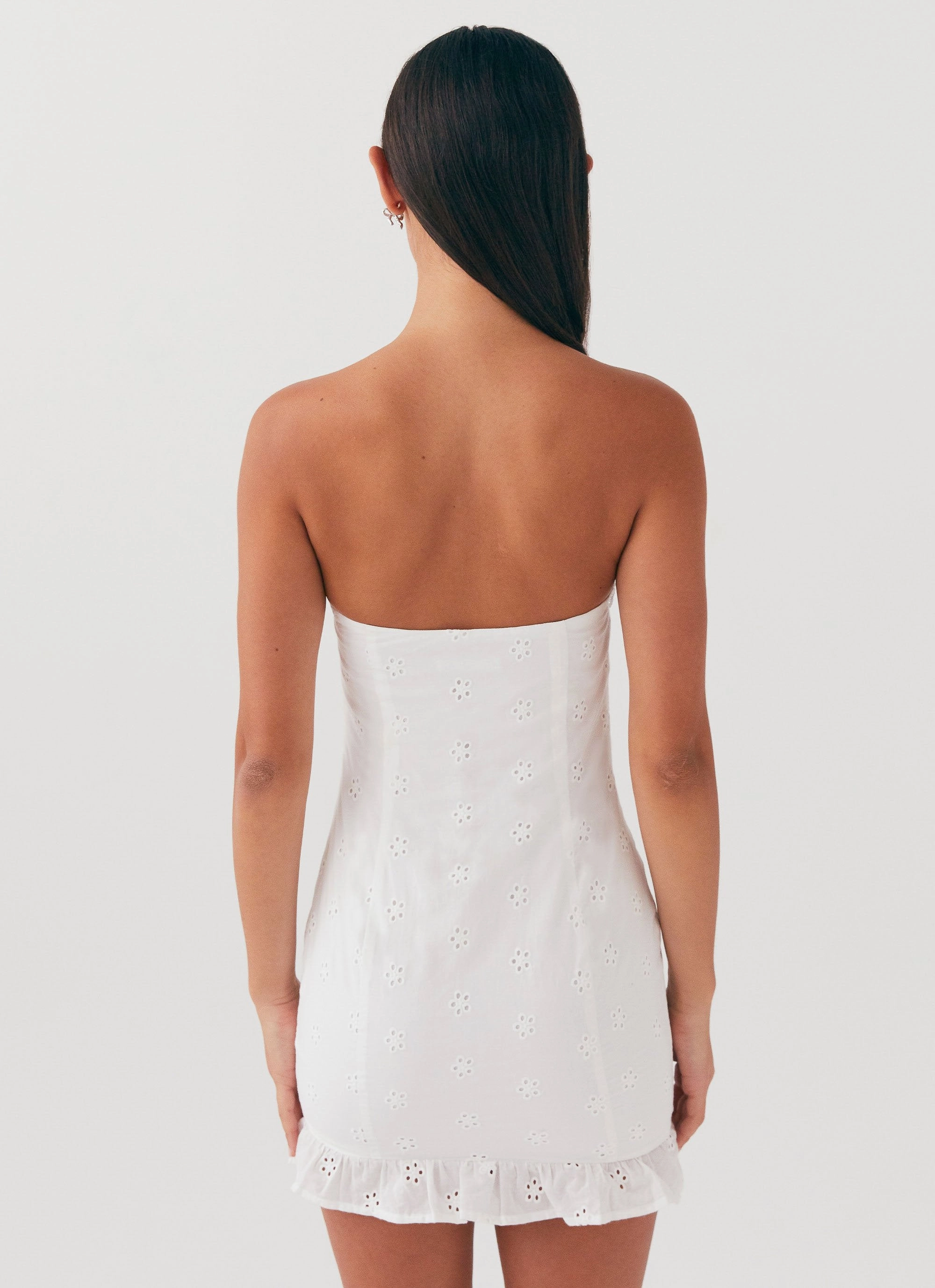 Katana Mini Dress - White Seasonal Essential