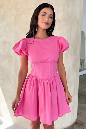 Jordyn Dress - Hot Pink hypoallergenic Dreamy Touch