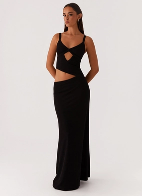 All Season Clean Fit Jocelyn Maxi Dress - Black