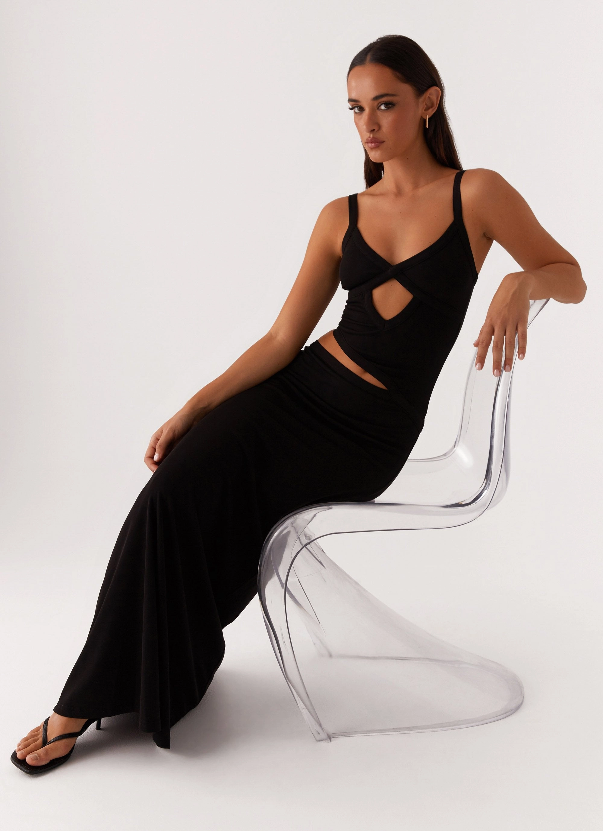 Jocelyn Maxi Dress - Black Summer-Season Comfy Detail