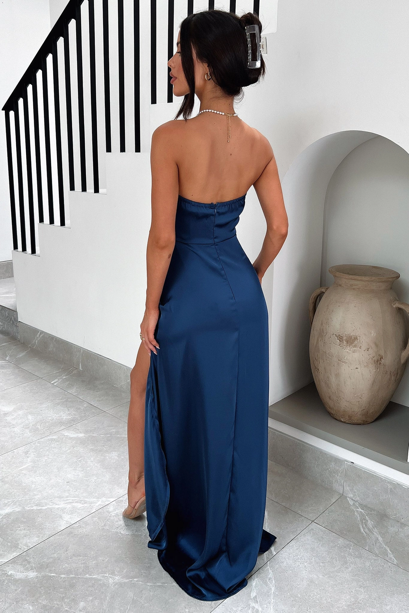Red Carpet Fleur Maxi Dress - Navy