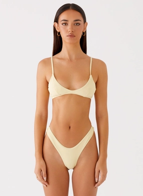 Jacklyn Bikini Bottoms - Yellow Modular Attachment System