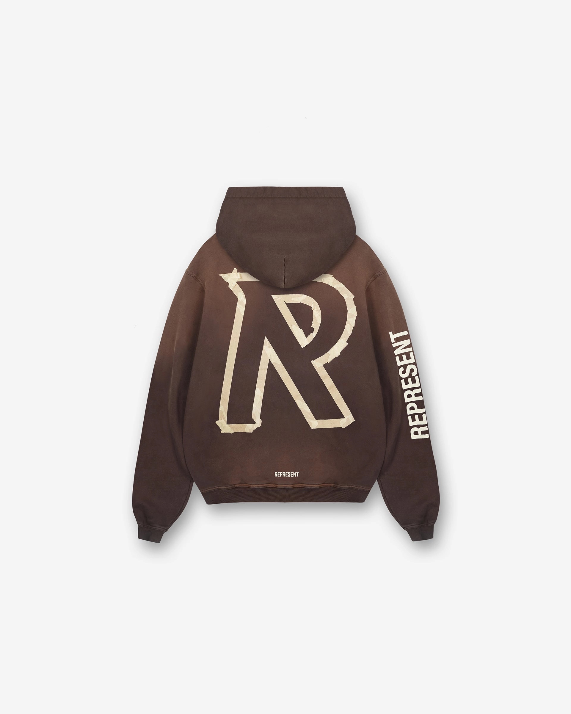 stage outfit Masking Tape Initial Zip Hoodie - Cedar