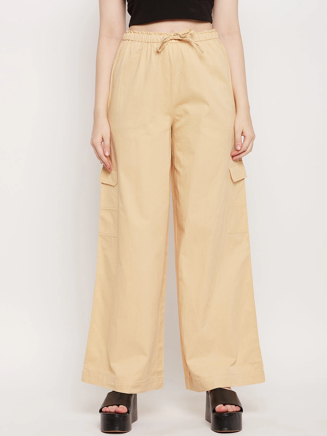 Madame Beige Cargo Premium Quality Essential Wear
