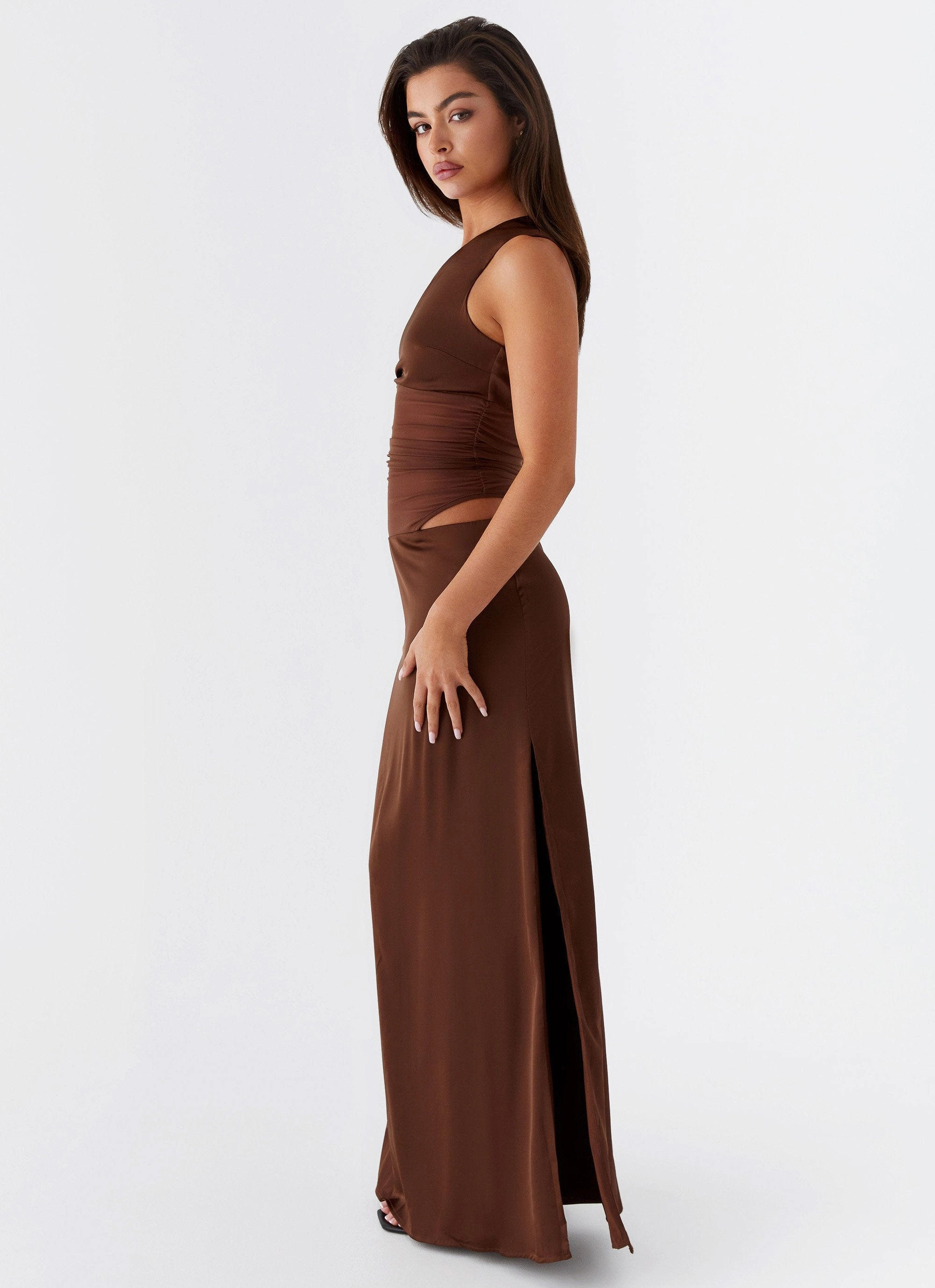 Juliette Maxi Dress - Chocolate Minimal Mood
