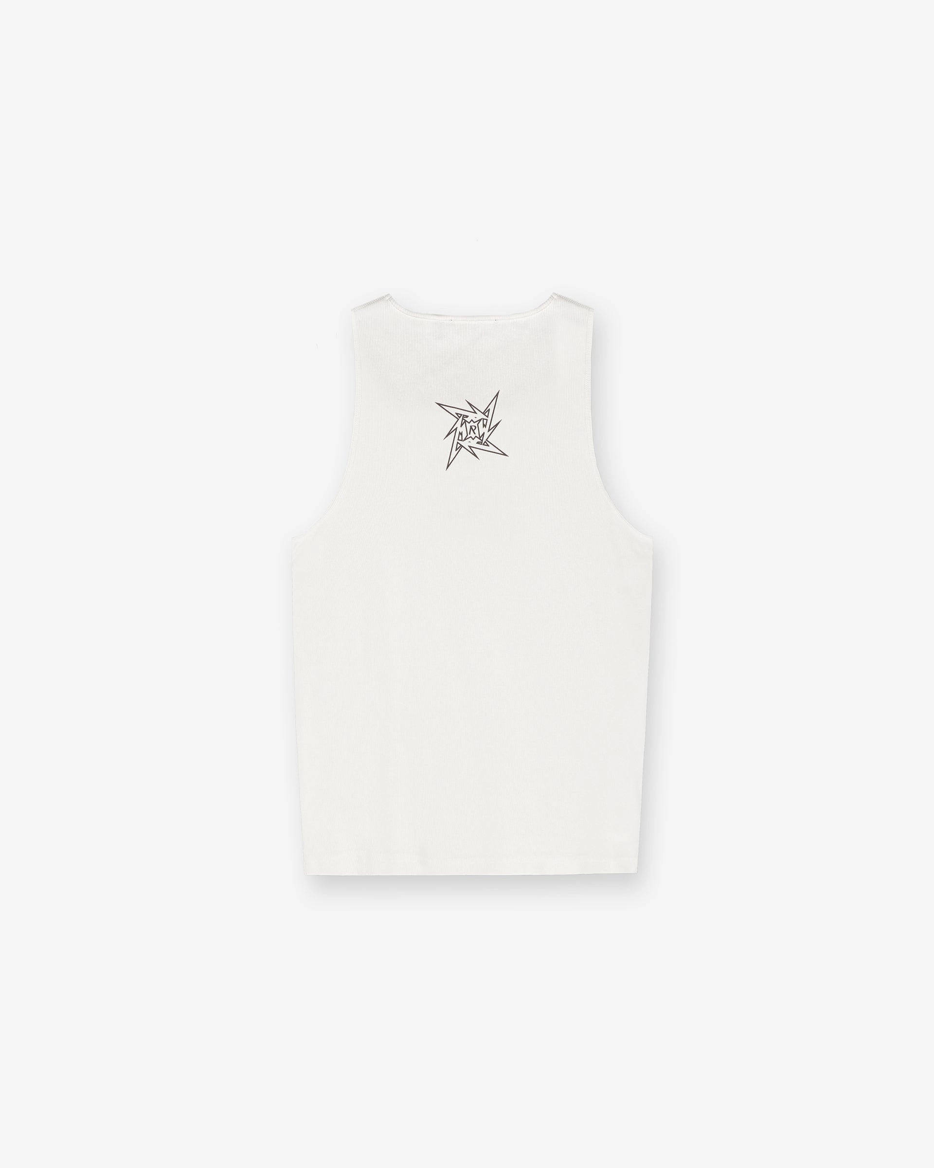 Represent X Metallica Local Crew Vest - Flat White Sleek Design Fresh and Cool