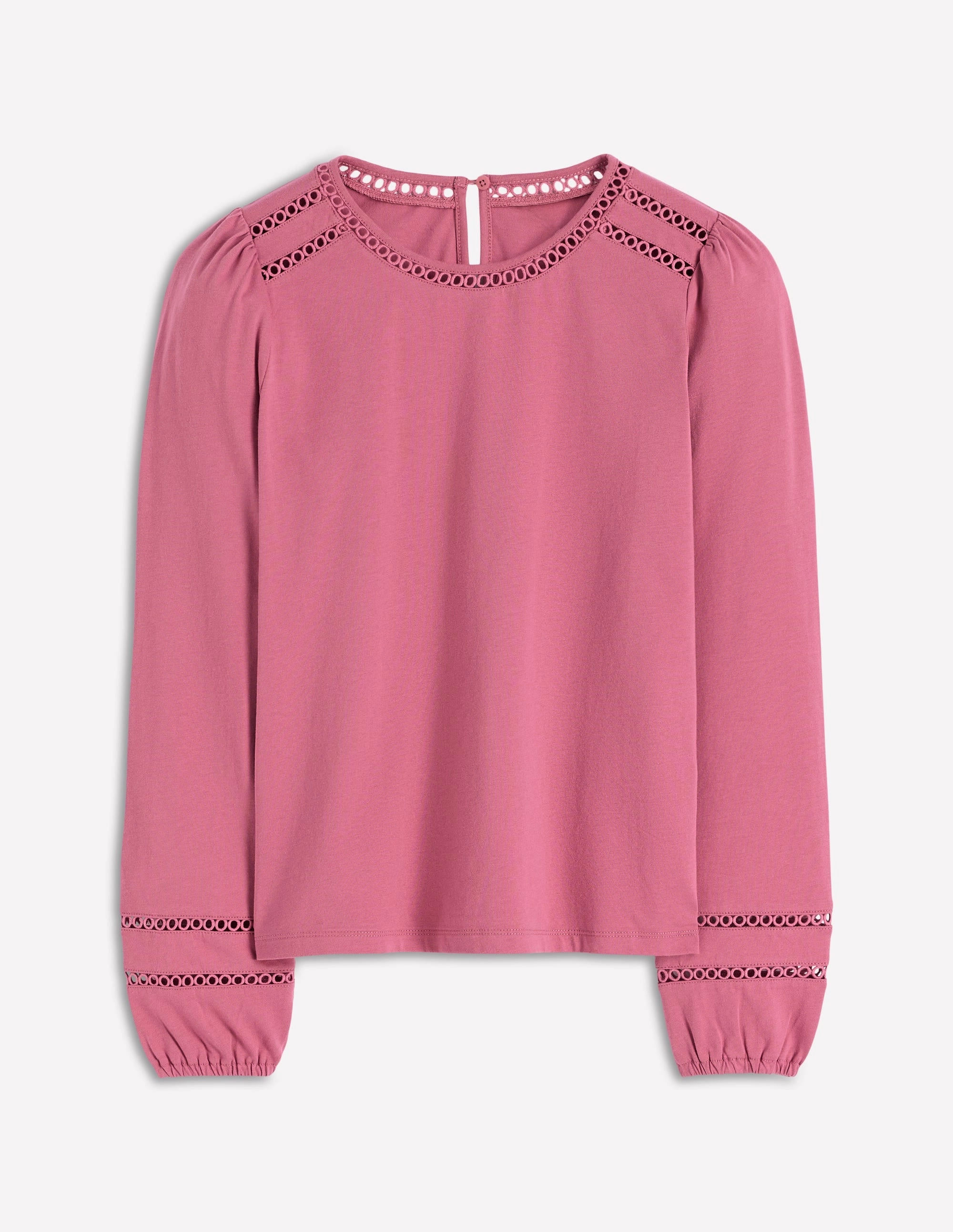 Flo Trim Detail Top-Pink Heather WaterResistant